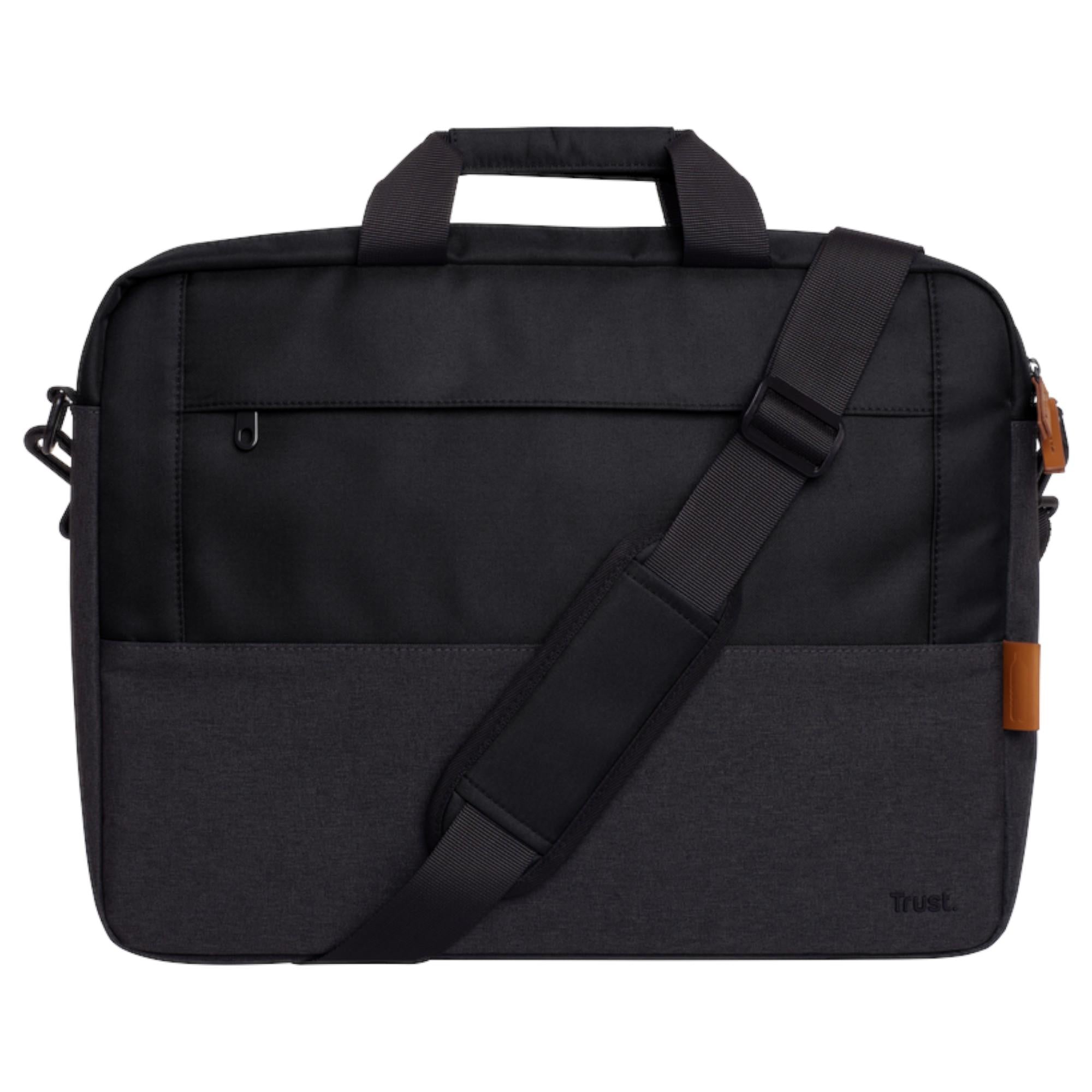 Bolso Notebook Trust Lisboa 16" Max UltraDelgado Black