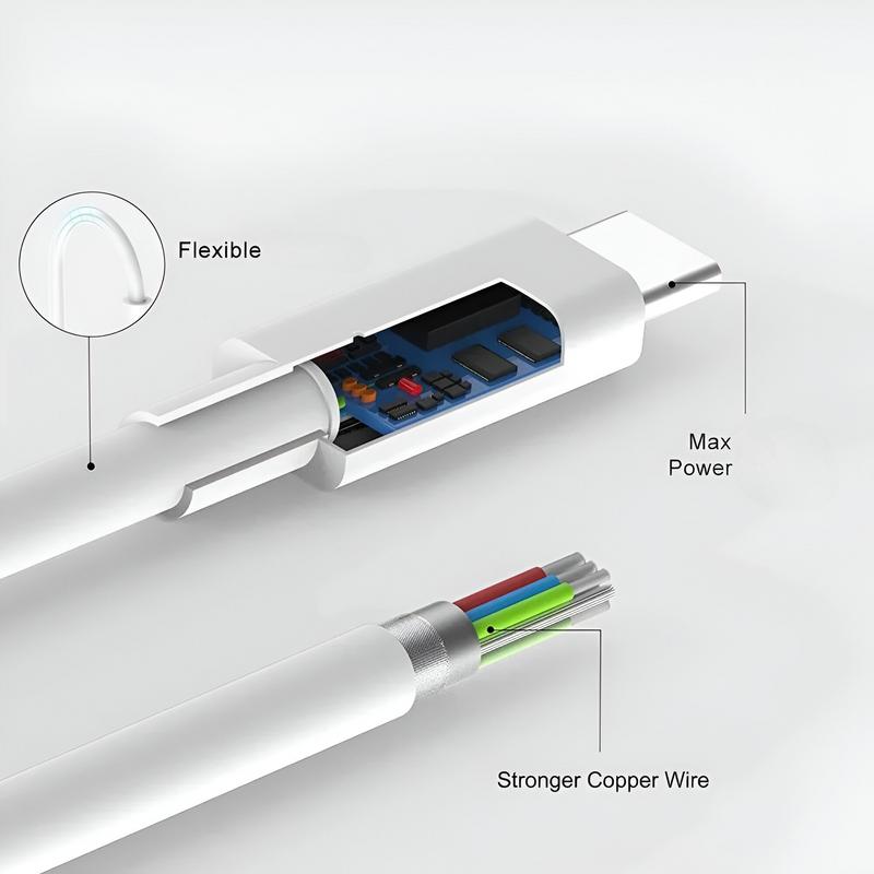 Cable USB-C a USB-C Compatible con CarPlay- Android Auto PD3