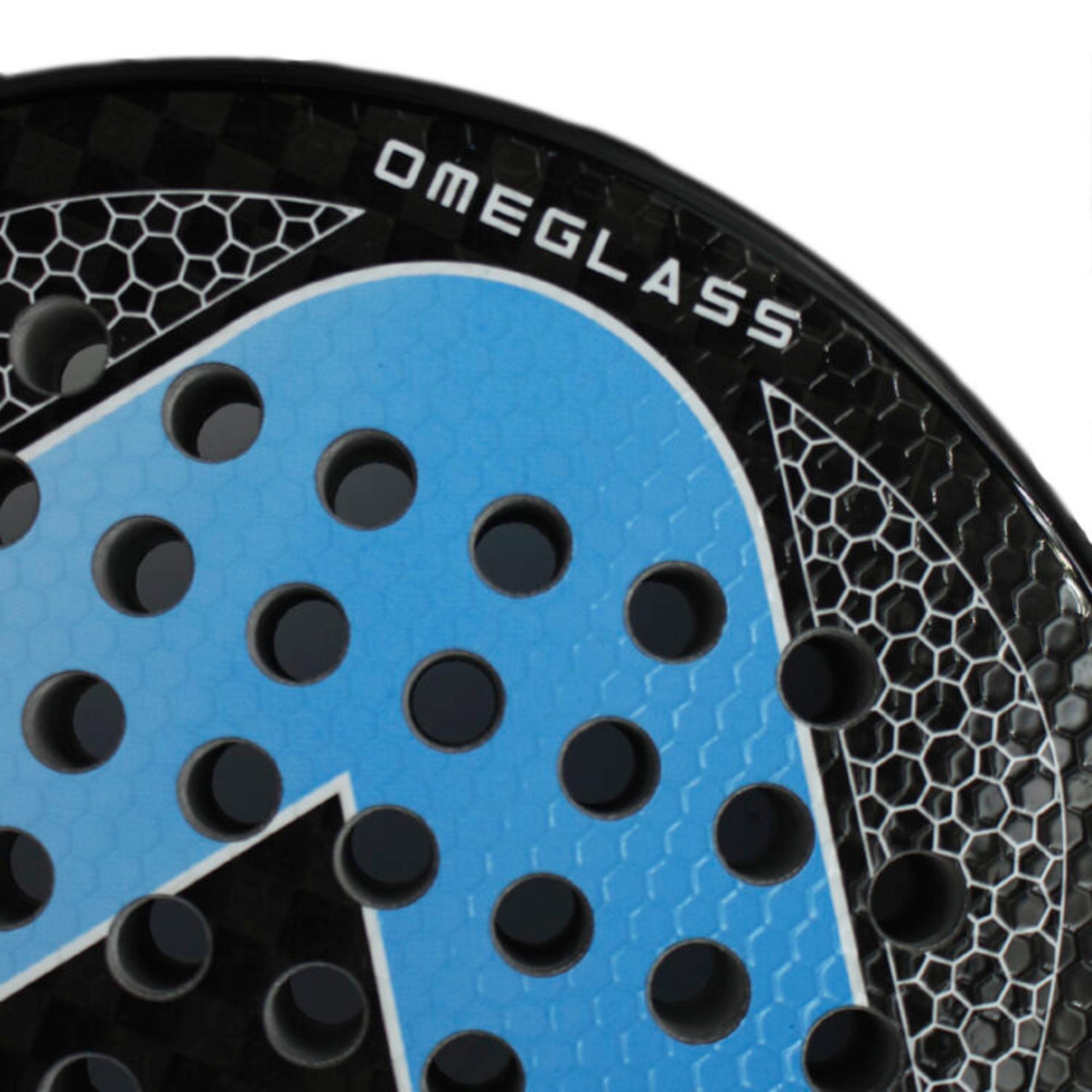 Pala de Padel de Fibra de Carbono Amasport 12K Omeglas