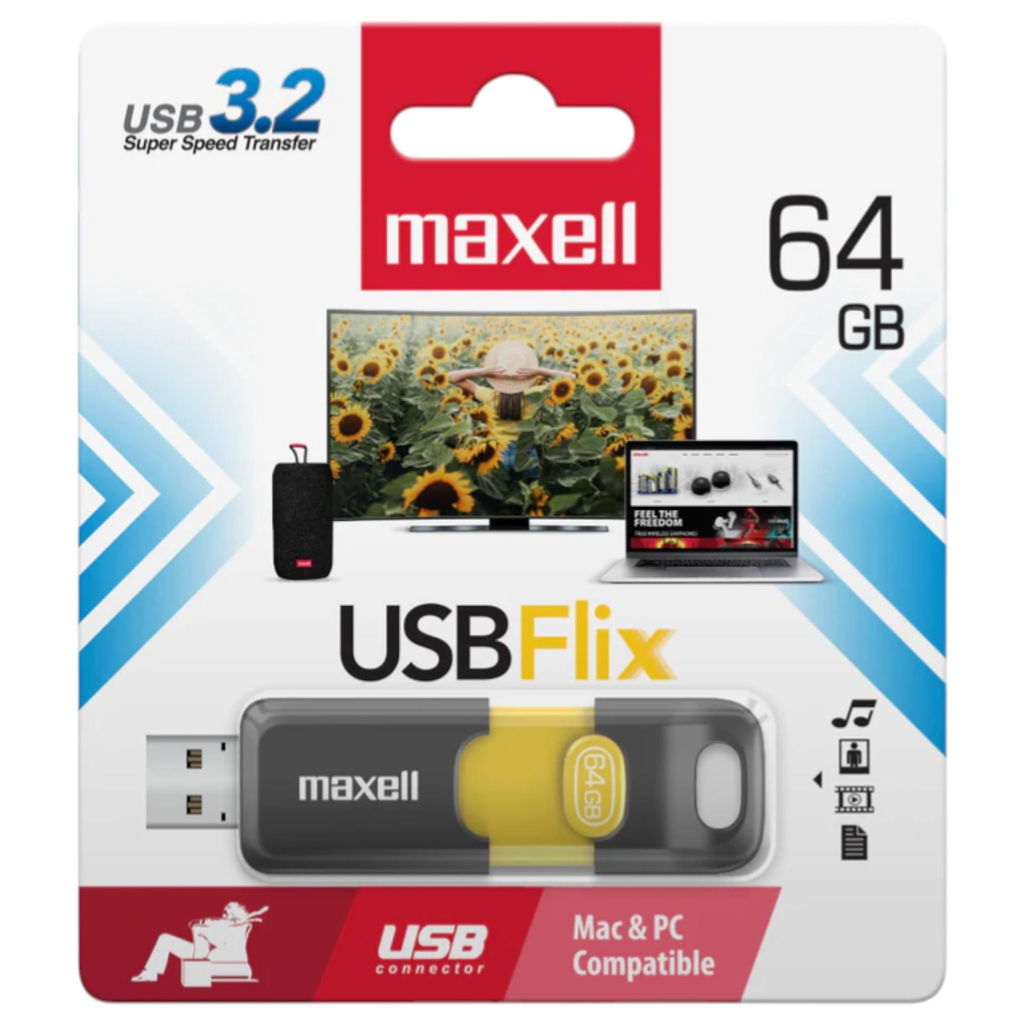Pendrive Maxell Flix 64GB USB 3.2 High Speed