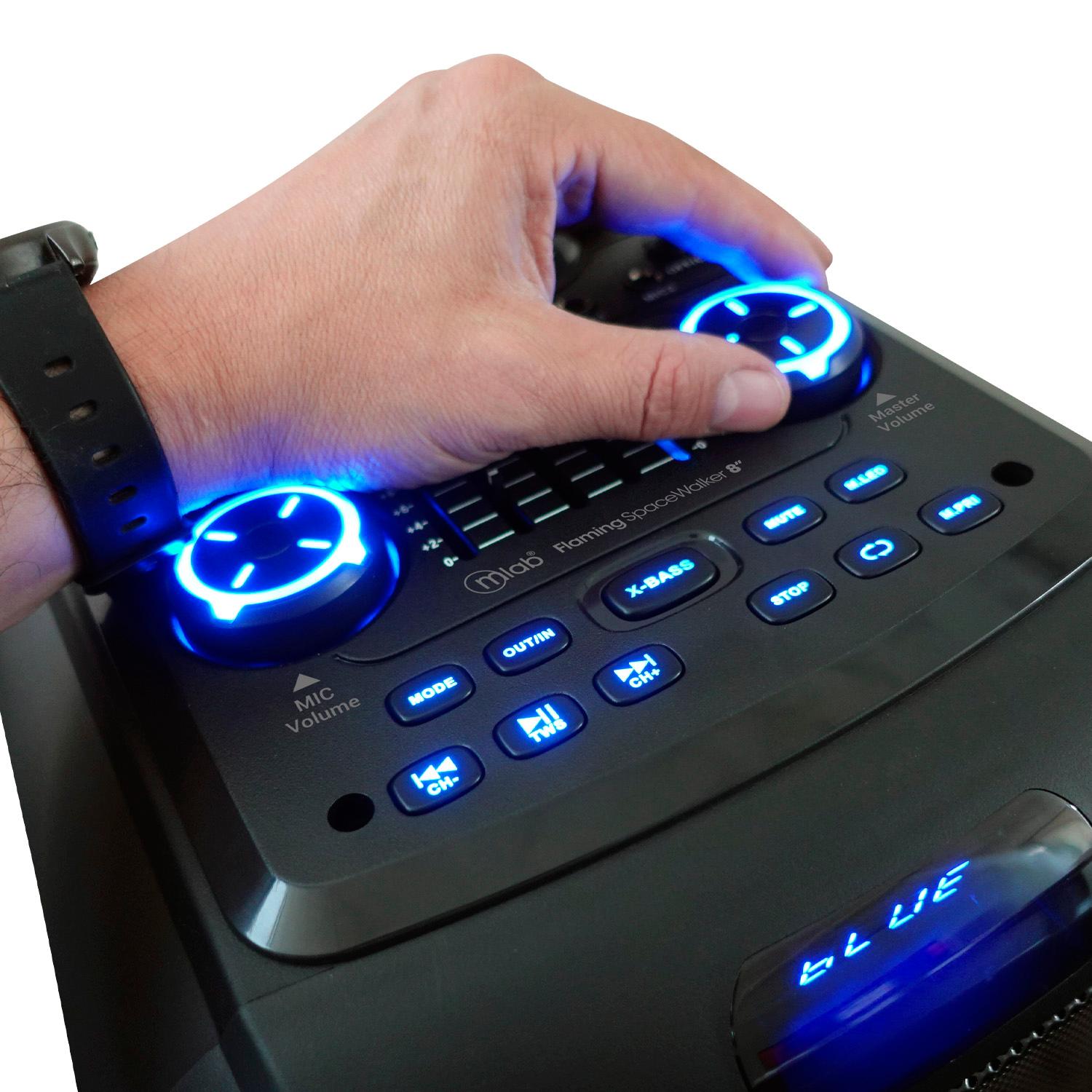 Parlante Bluetooth Flaming SpaceWalker RGB TWS Mic Wireless