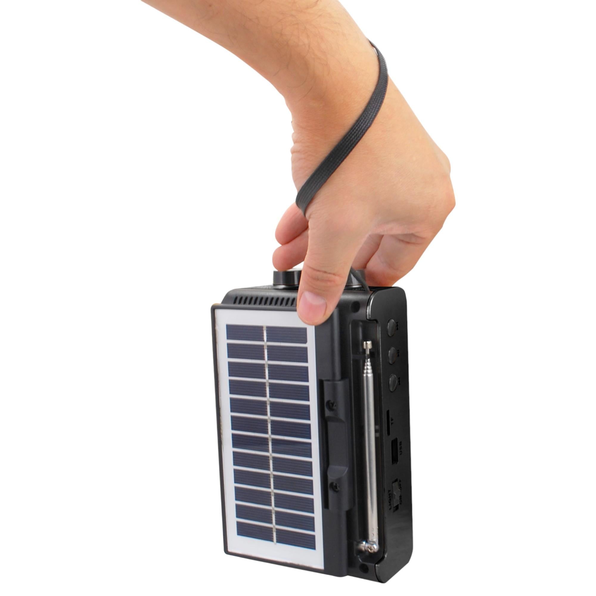 Radio Solar Recargable AM FM/ SW/ TF/ USB/ BT Retro Sunshine