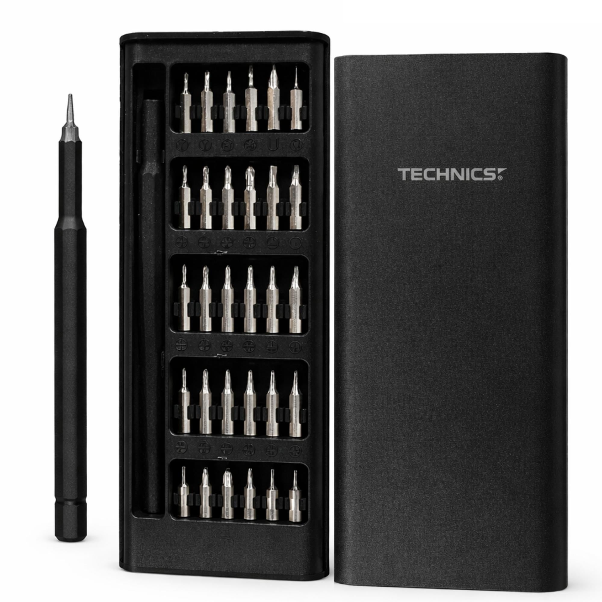 Set Destornillador 24Pcs Imantados Alta Precisión Technics
