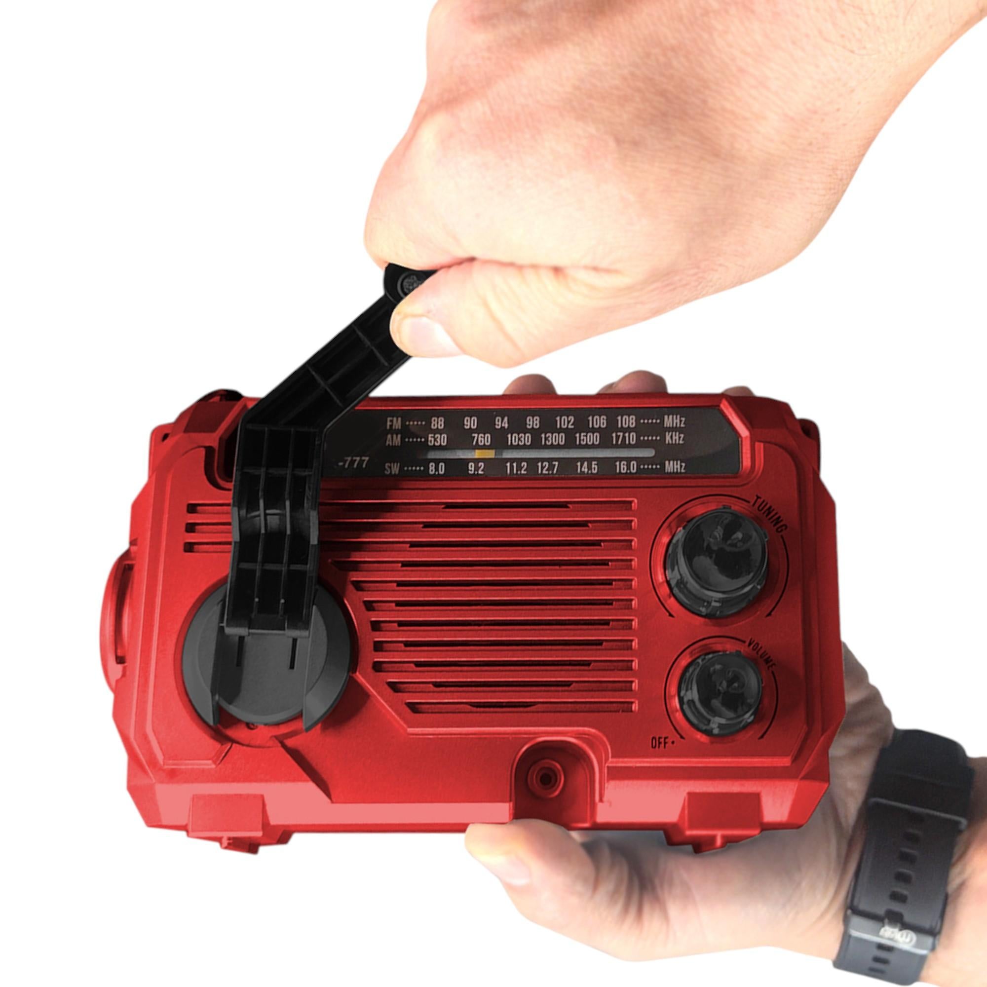 Radio de Emergencia Solar Recargable + Dinamo AM/ FM/ SW/ BT