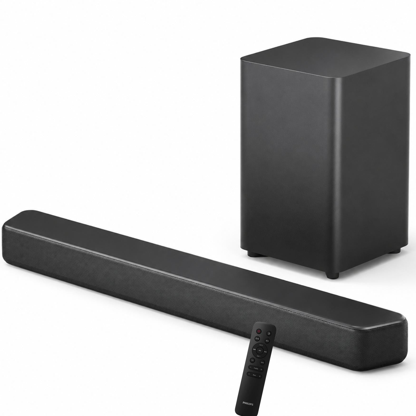 Home Theaters Bluetooth Philips 120W Sounbdbar + Subwoofer