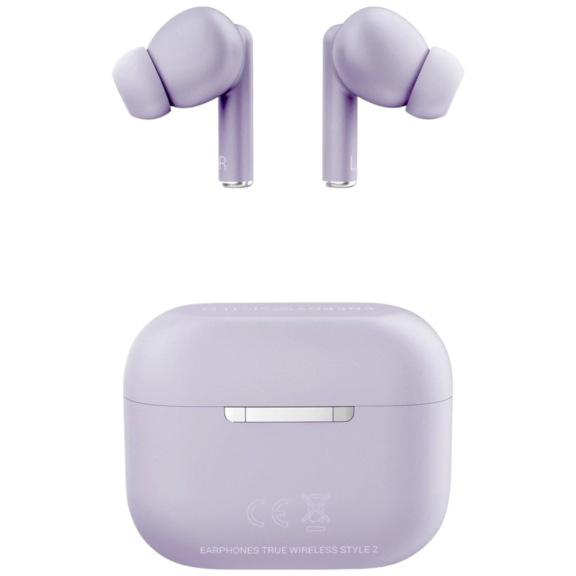 Audifonos Bluetooth TWS Energy Sistem Style 2 Purple Deep Bass 20Hrs