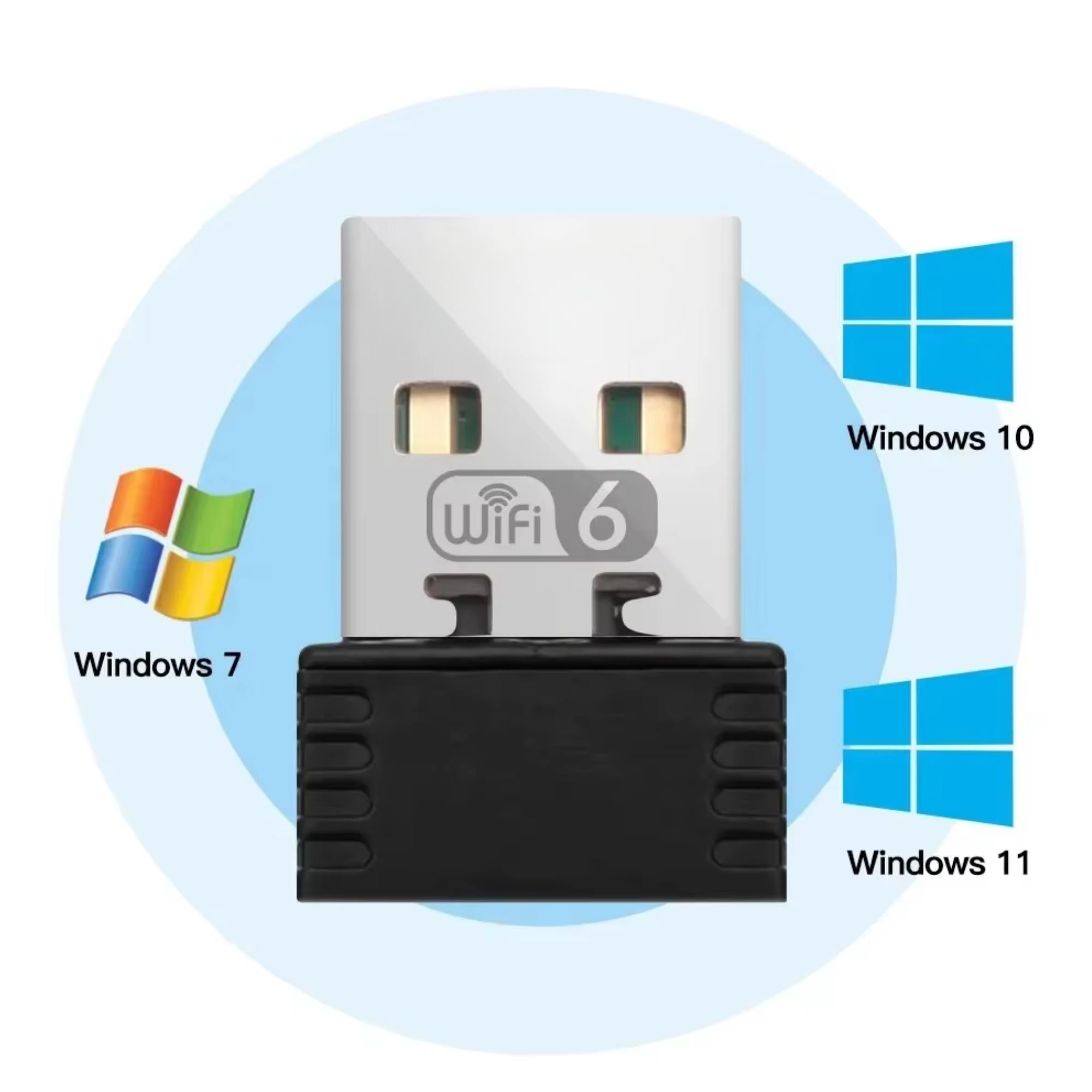 Adaptador de Red WiFi 6G USB High Speed - Ultra Compacto