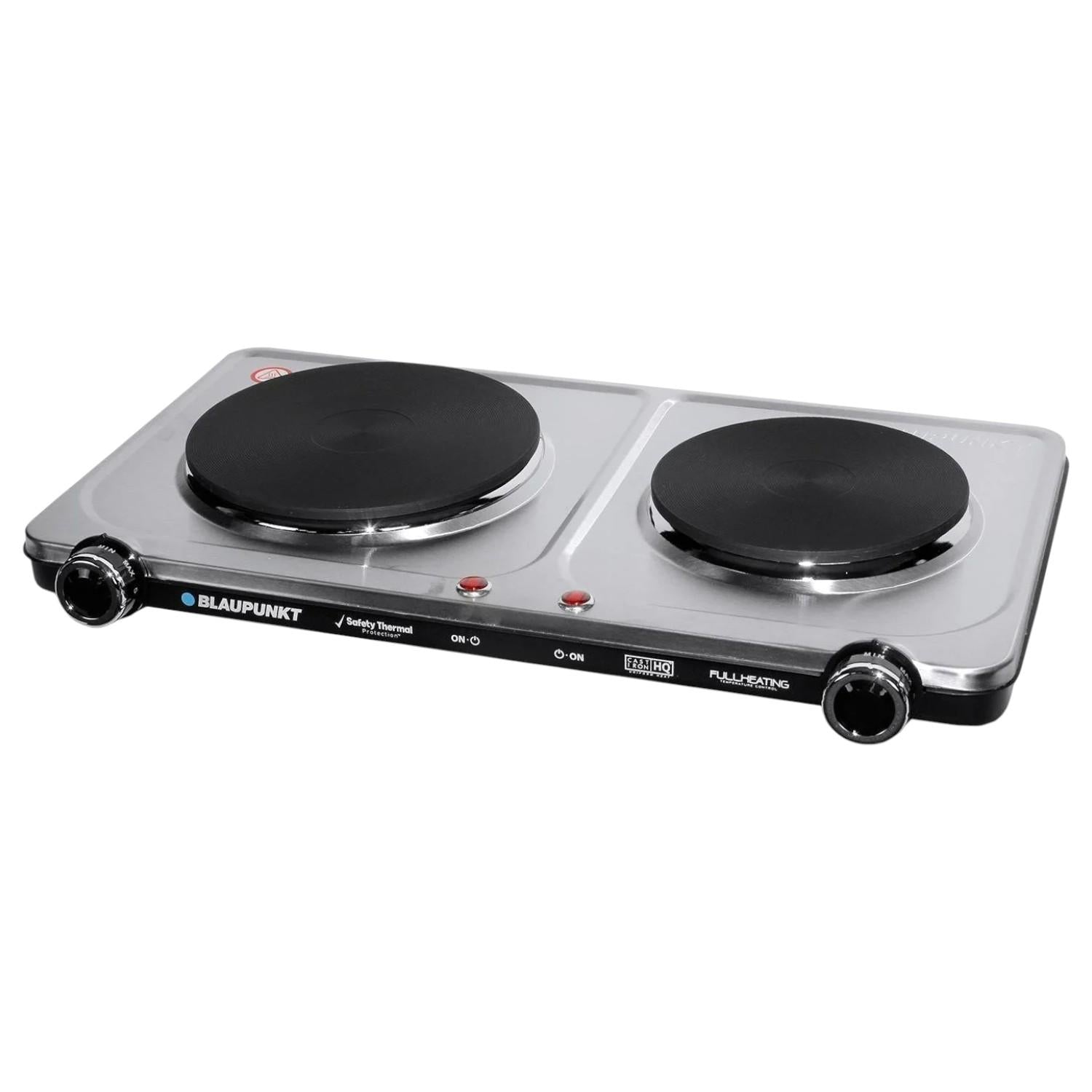 Cocina Encimera Eléctrica Inox Dual Burner 2200W AE12900 SEC