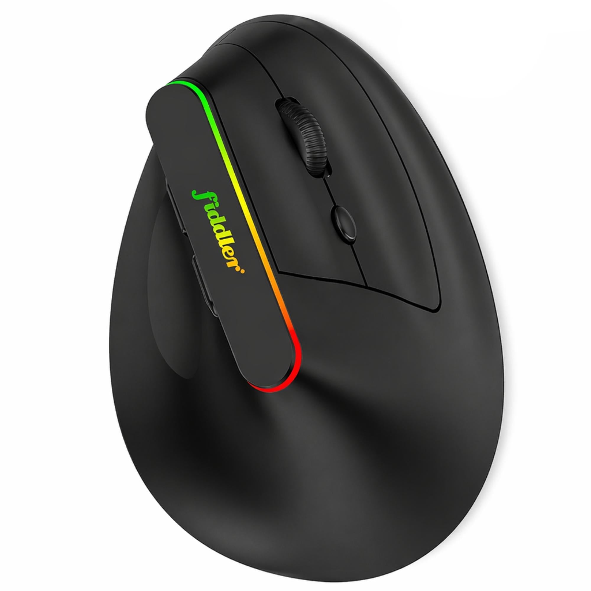 Mouse Vertical Ergonómico Dual Wireless Bluetooth Recargable