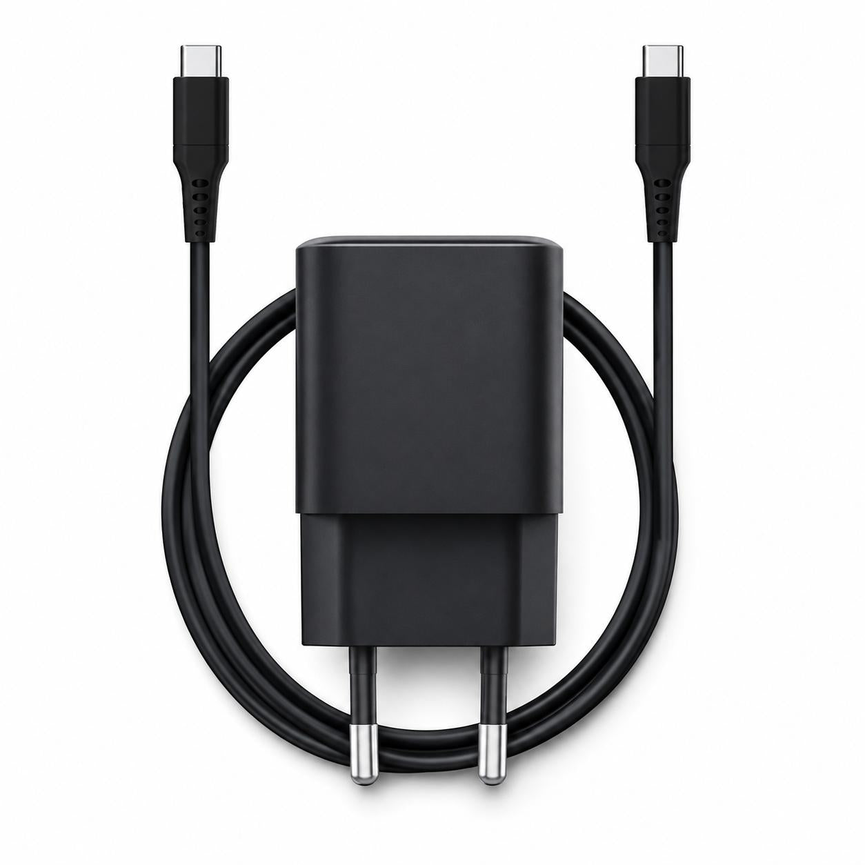 Cargador Trust USB-C GaN 65W PD con Cable USB-C 2MT GXT 1258