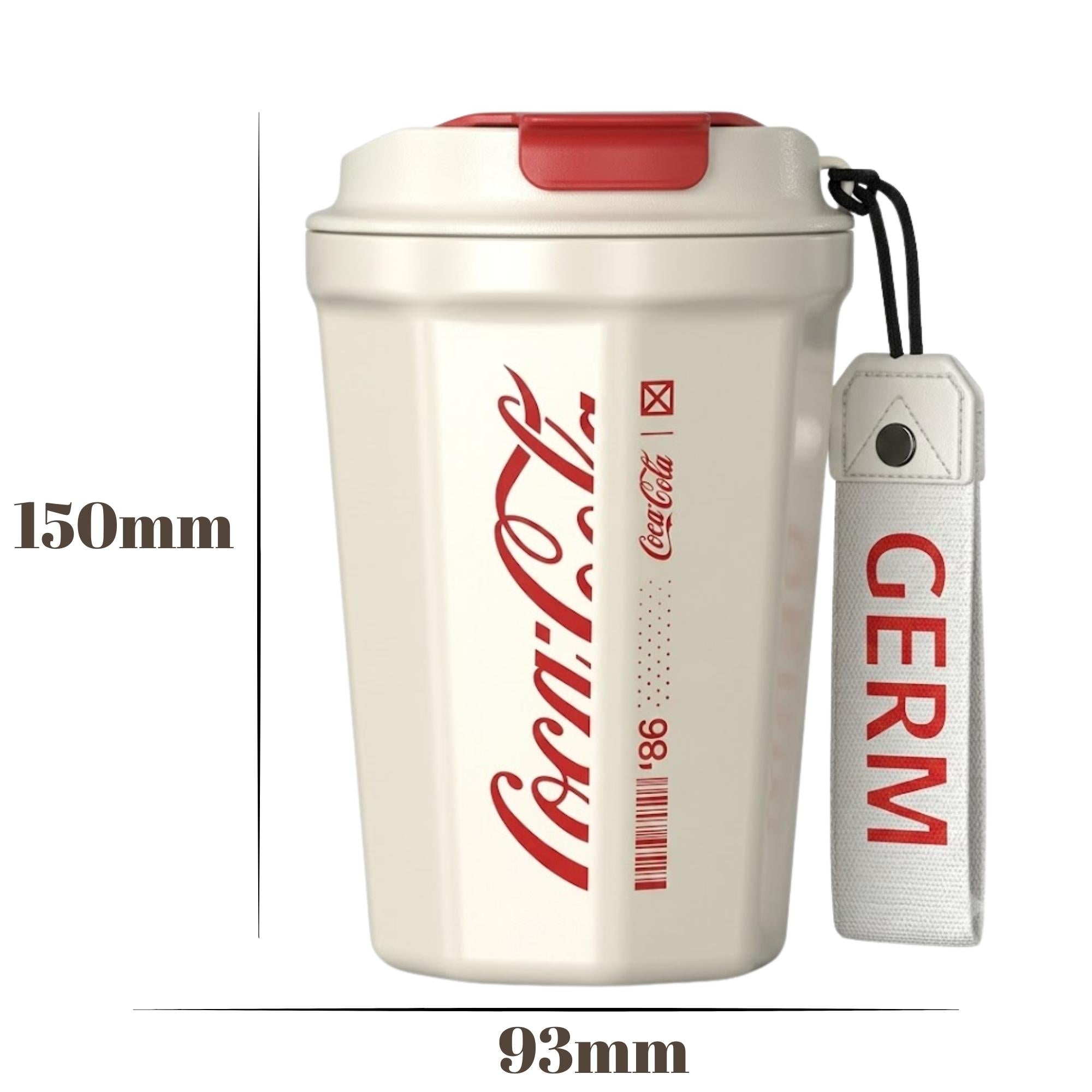 Vaso Termico MUG Germ Coca-Cola Acero Inoxidable 390ML White