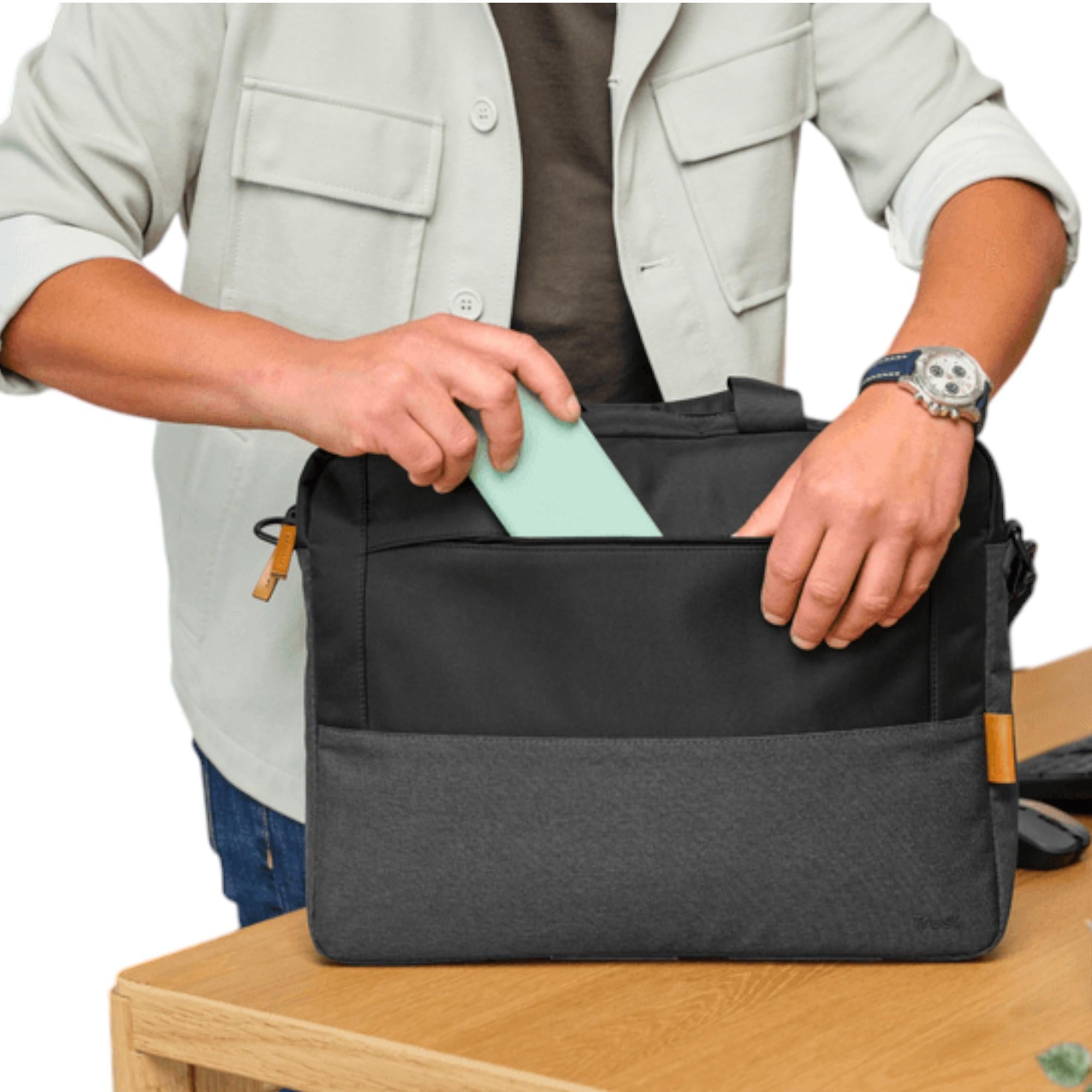 Bolso Notebook Trust Lisboa 16" Max UltraDelgado Black