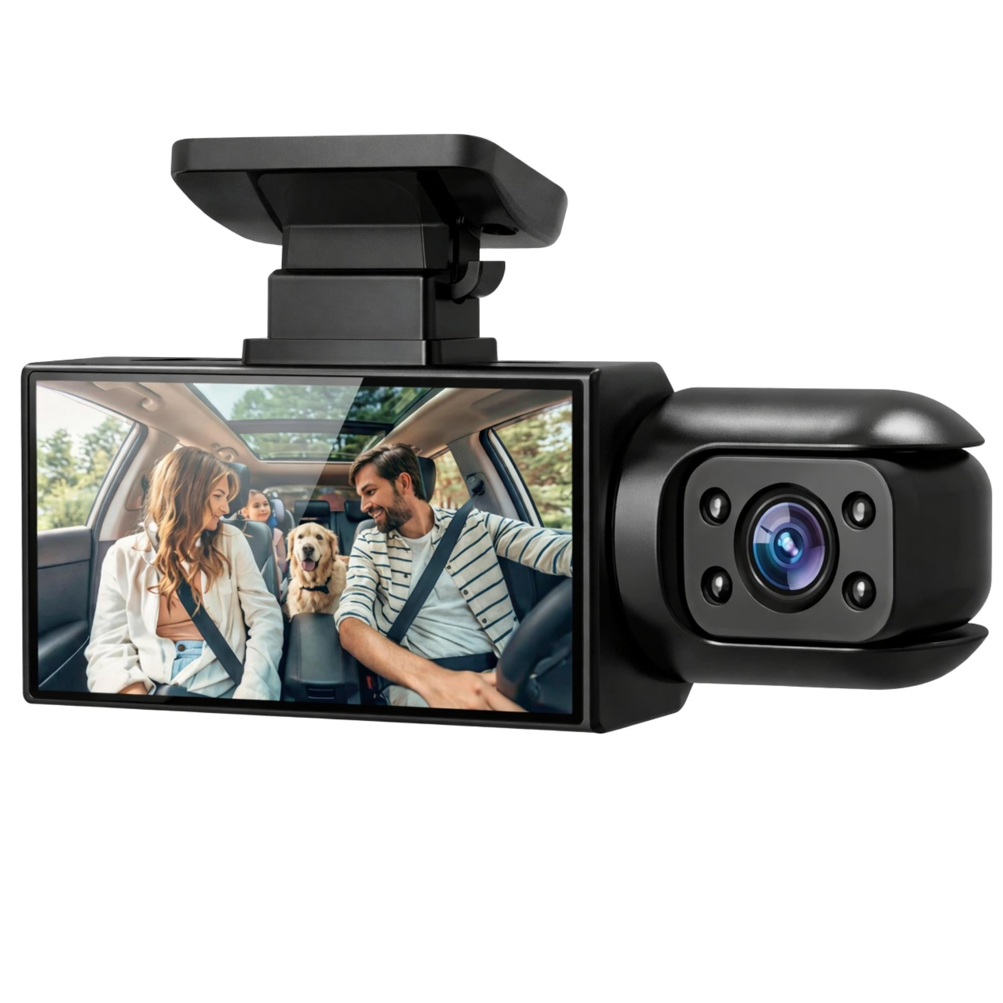 Dashcam Cámara Frontal e Interior con Visión Nocturna FHD