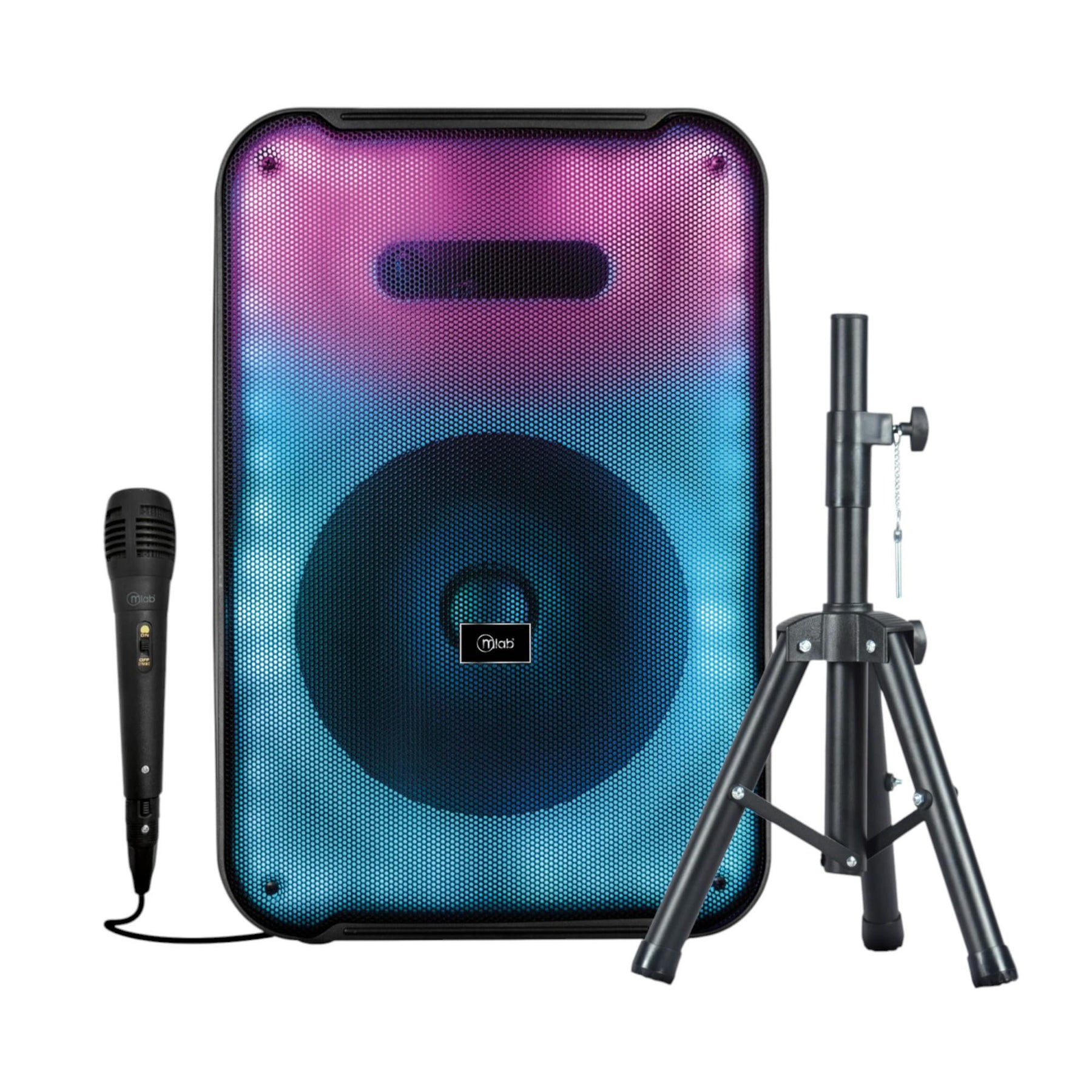 Parlante Bluetooth Flaming Ambiglow 12" RGB (Atril+ Mic) 30W