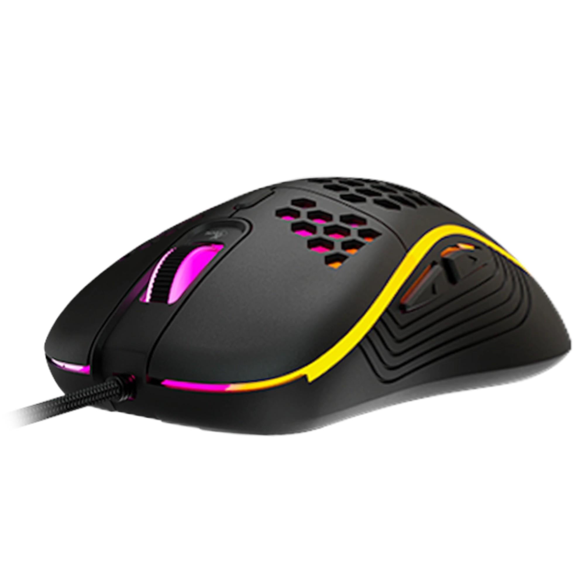 Mouse Gamer DGX Core RGB 7200 DPI Max Ergonómico