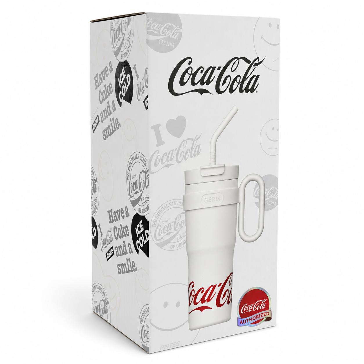 Vaso Térmico GERM Coca-Cola 1100ML White Acero Inoxidable
