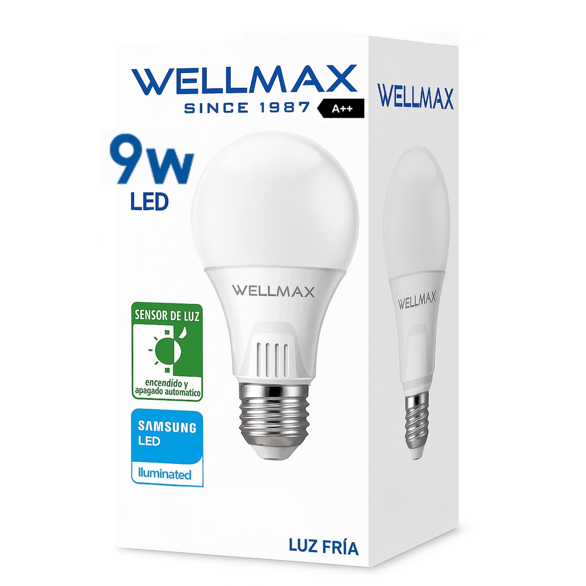 Ampolleta LED Samsung 9W con Sensor de Luz & Encendido Automático