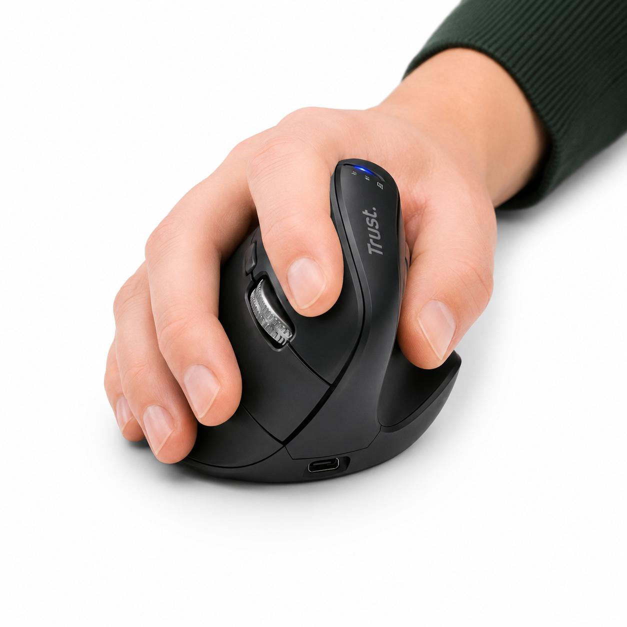 Mouse Vertical Ergo Dual Inalámbrico Trust Vyran Hyperscroll