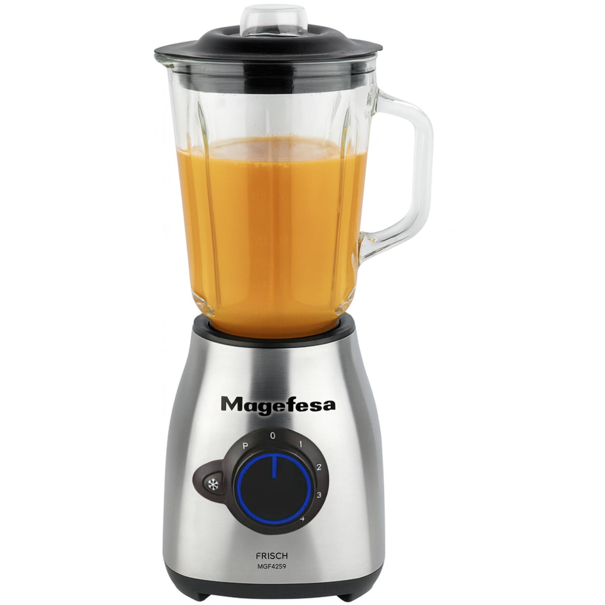 Licuadora Frish Max 1000W INOX Jarra de Cristal 1.5L MGF4259