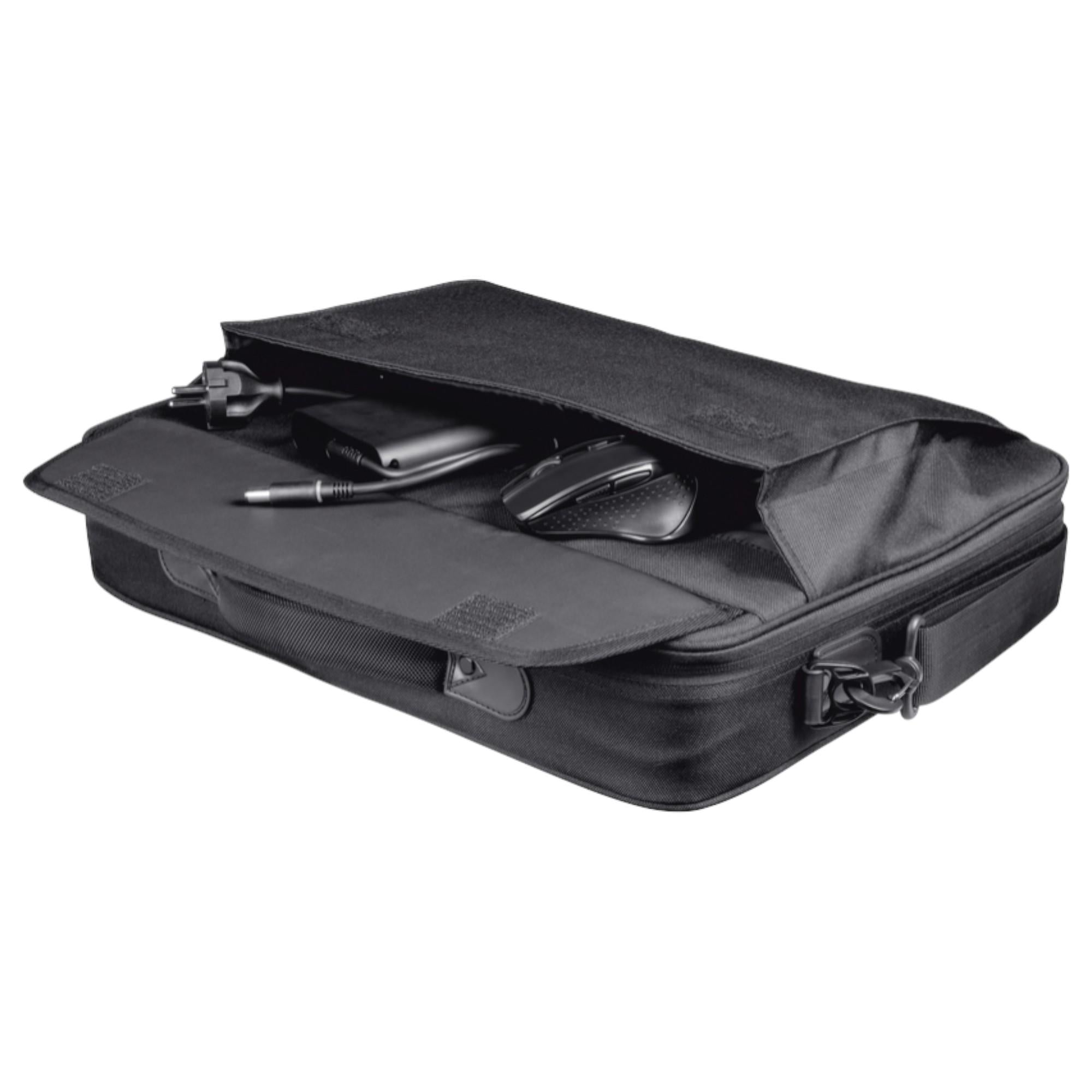 Bolso Notebook Trust Atlanta 16" con Correa Reinforced Black