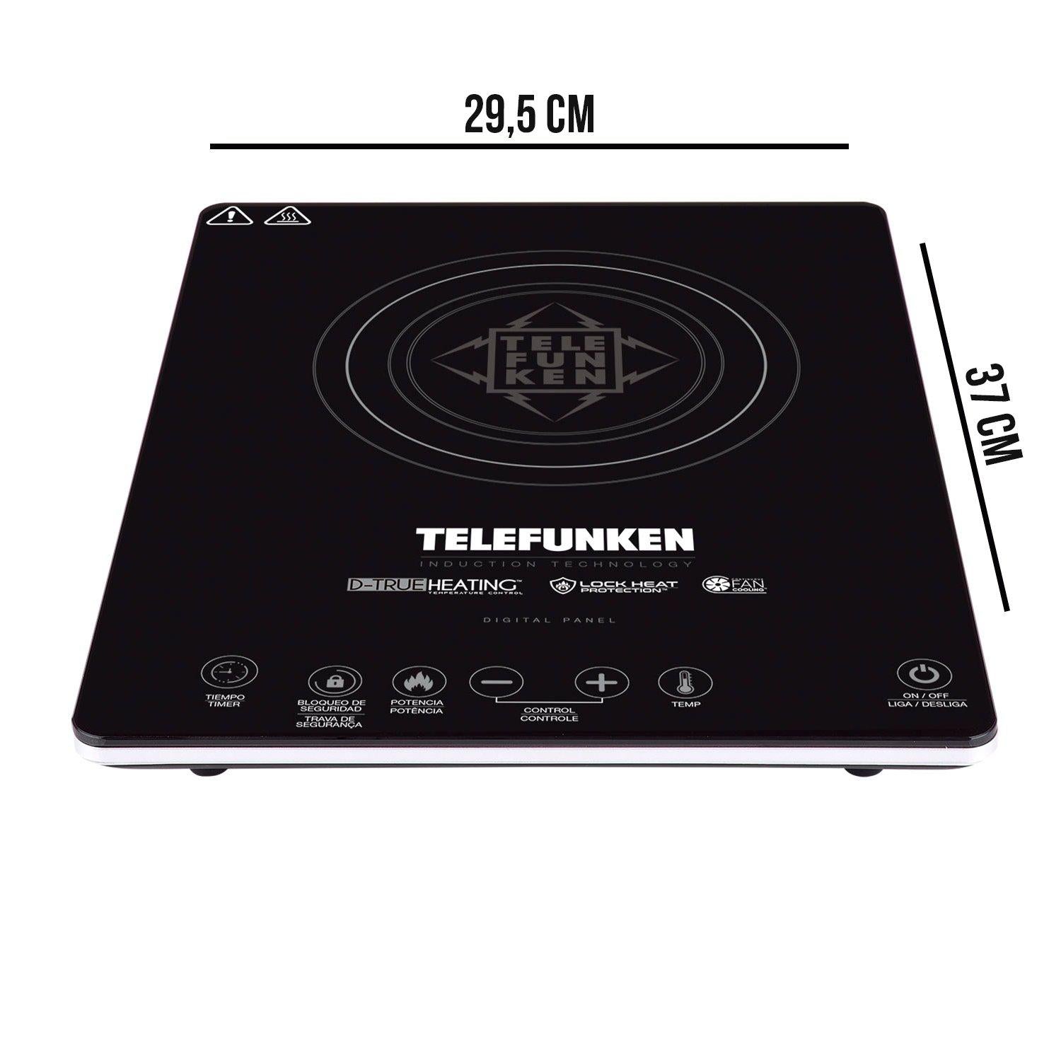 Cocina Eléctrica Encimera de Inducción Touch 2100W/ 60°/240°