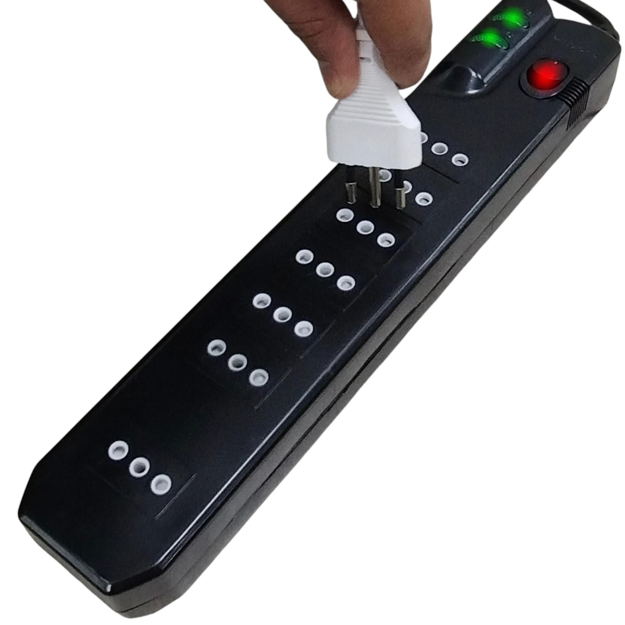 Alargador 2.1MTS 7 Salidas con Proteciónde Voltaje 2500W SEC
