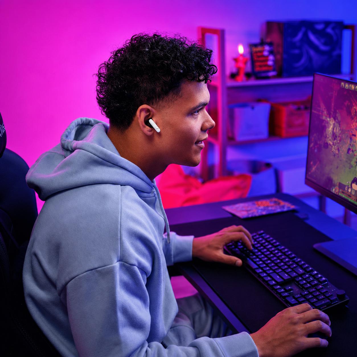 Audífonos Dual Inalámbricos Gaming Trust Oxxie GXT 409 BT + USB 2G