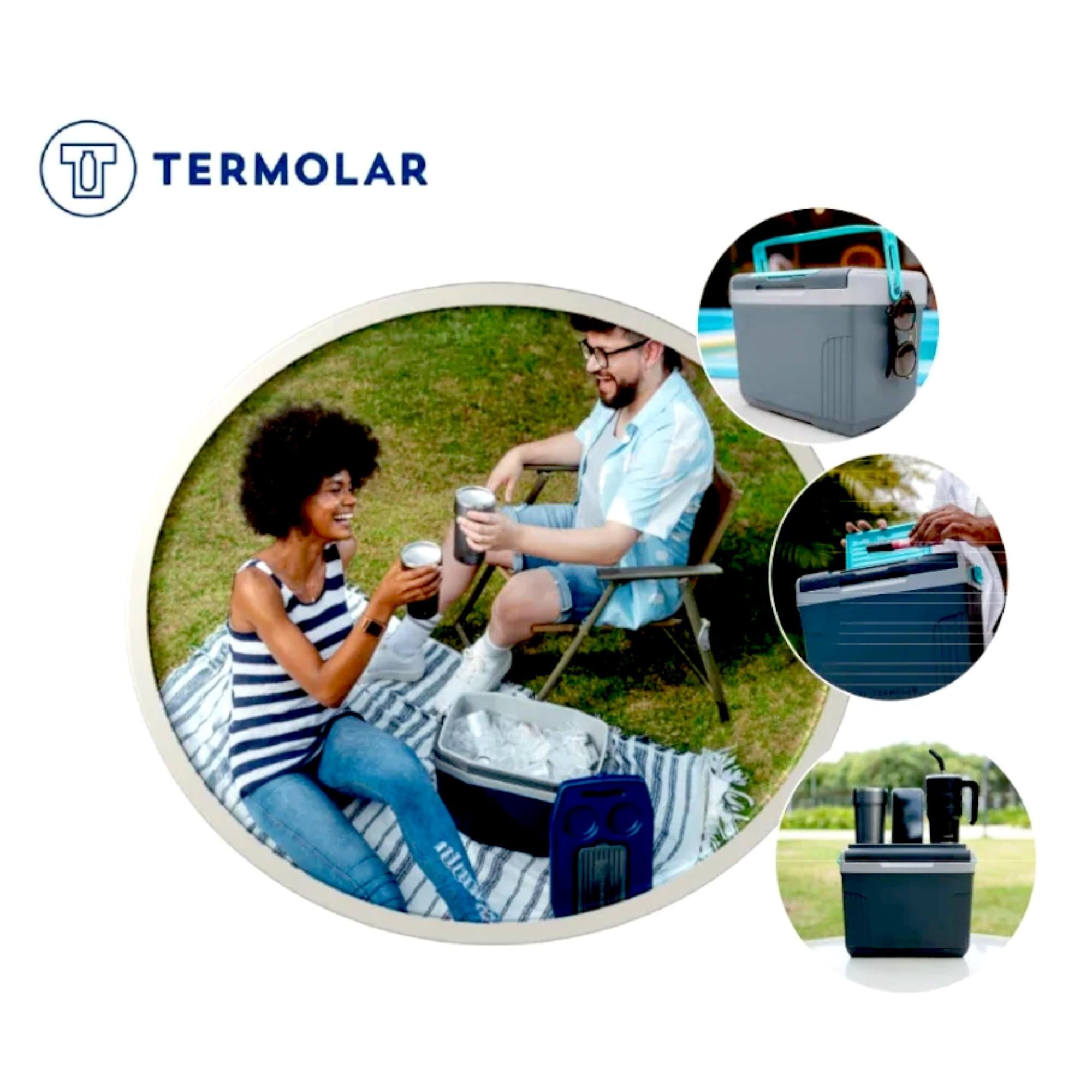 Kit de 3 Neveras AirFlow 12H Frio/ 24 Caliente 32L- 20L- 8L Termolar Gris