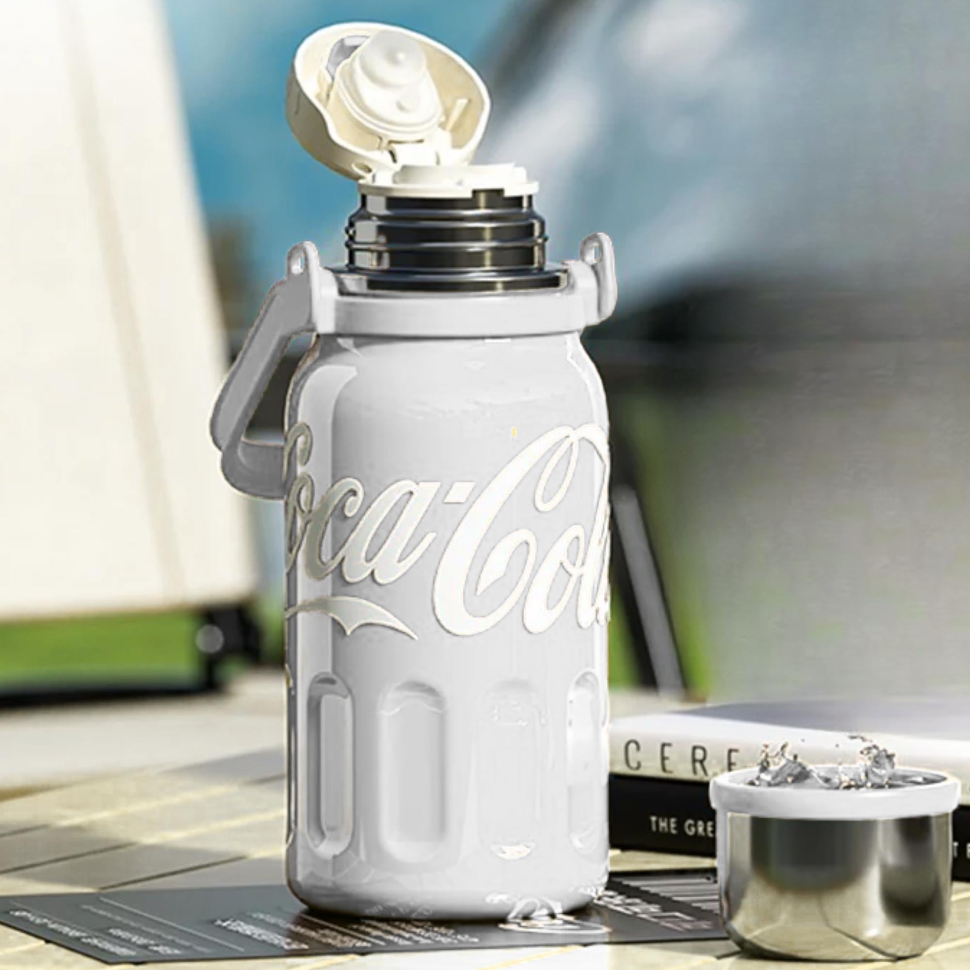 Termo Germ de Acero Inoxidable Coca-Cola 1.2L White Edition