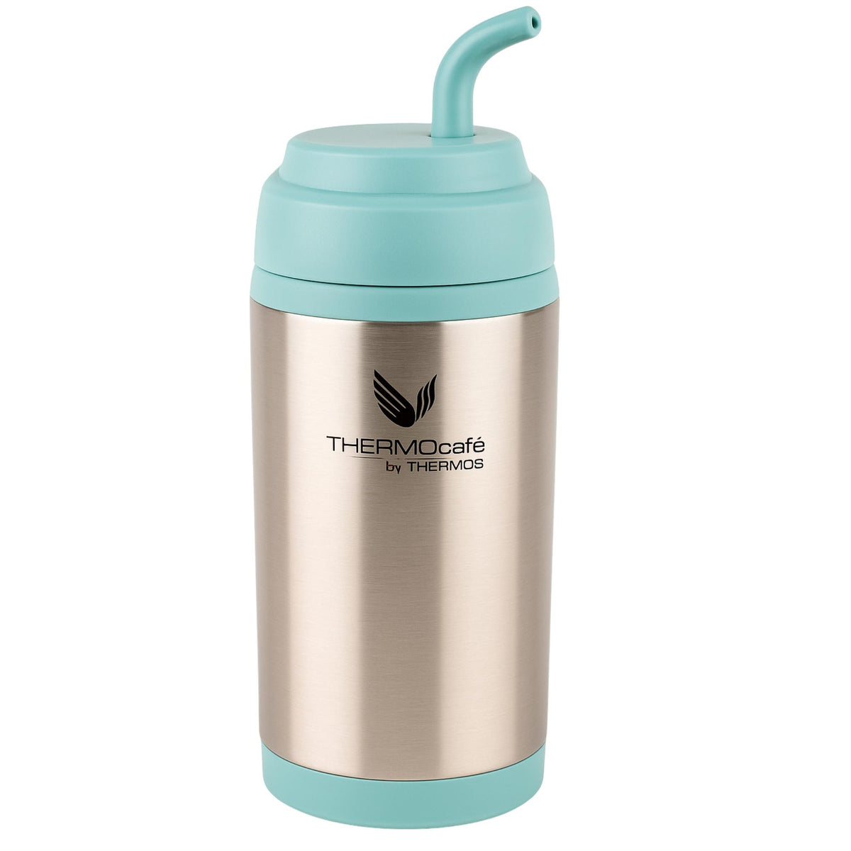Vaso Térmico MUG Matero Acero Inoxidable Aqua 400ML+Bombilla