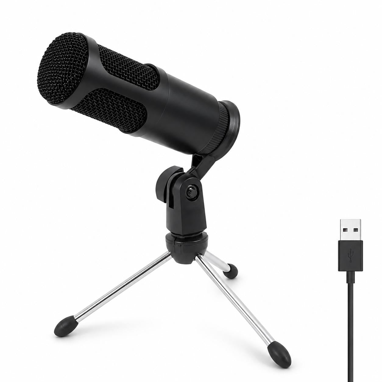 Micrófono Streaming USB Condensador de Estudio C/ Trípode