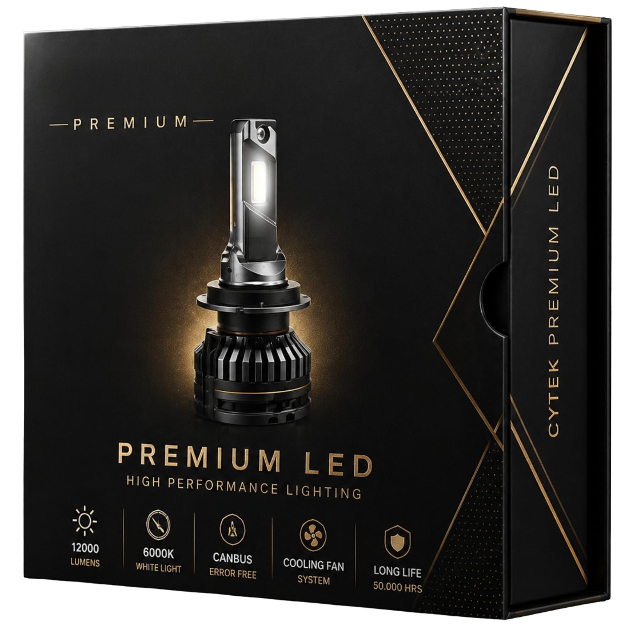 Kit de Luces Turbo LED H4 Canbus 65W Premium Ligth 12000Lm
