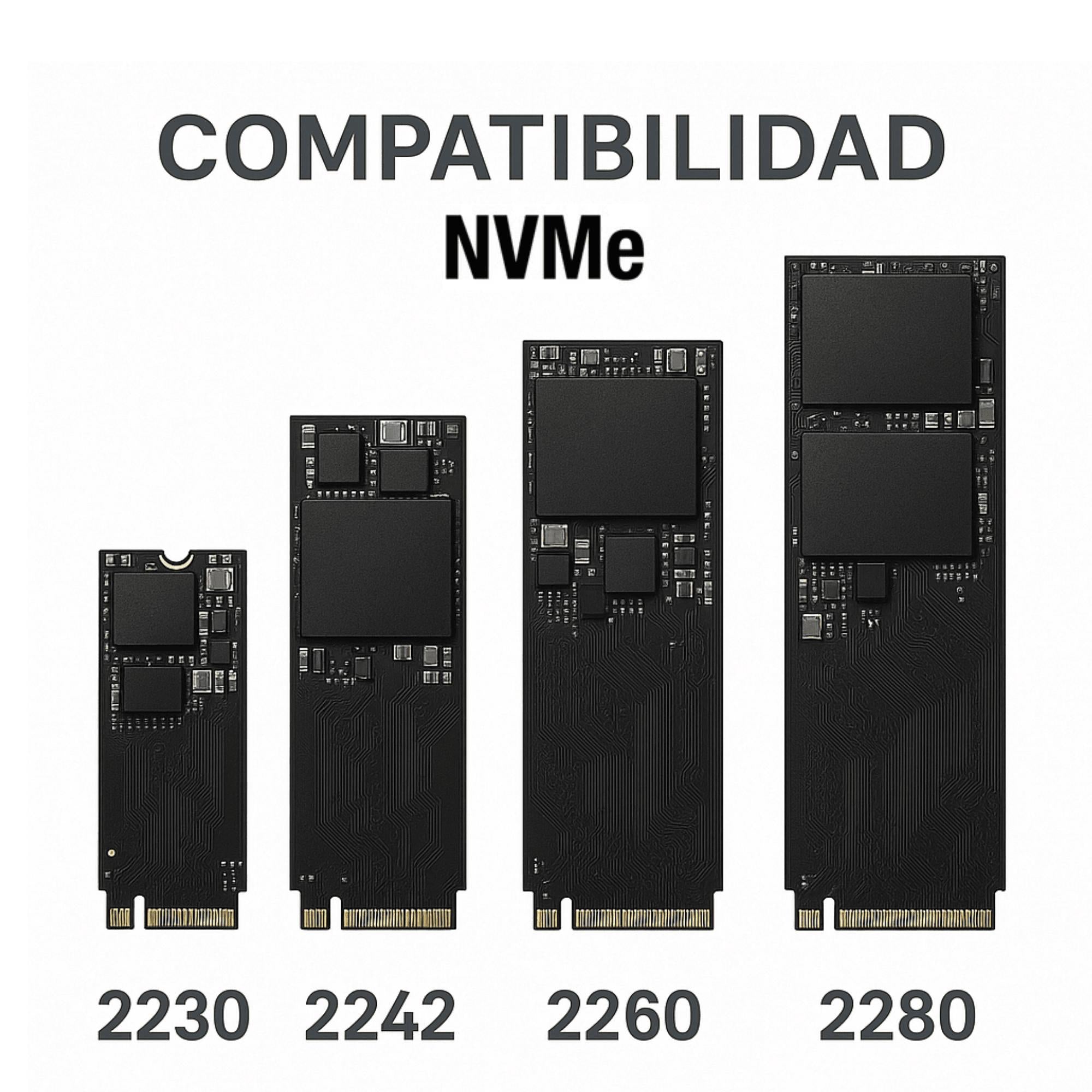 Cofre para Discos SSD M2 PCI-E NVME High Speed Case USB-C 2 TB Max