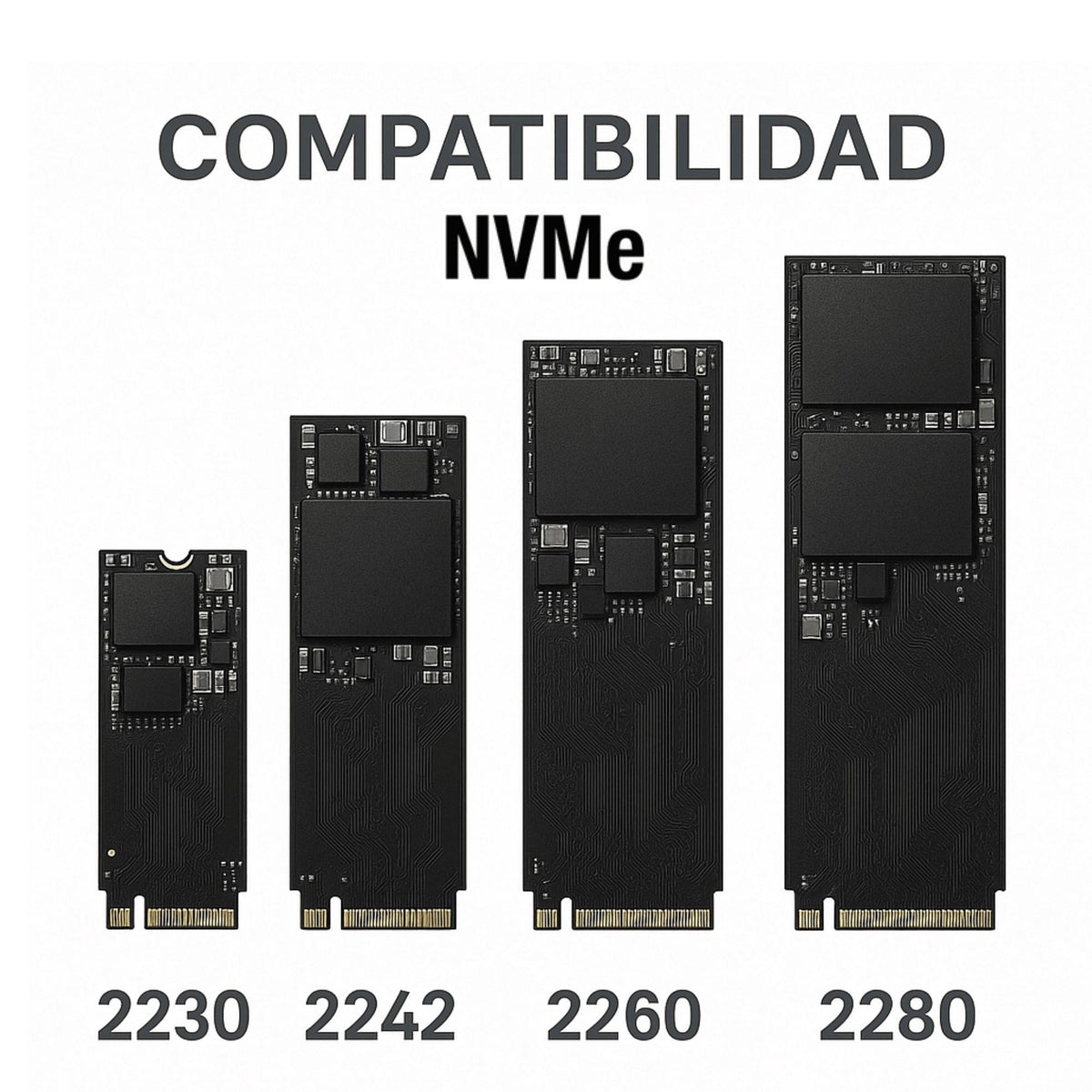 Cofre para Discos SSD M2 PCI-E NVME High Speed Case USB-C 2 TB Max