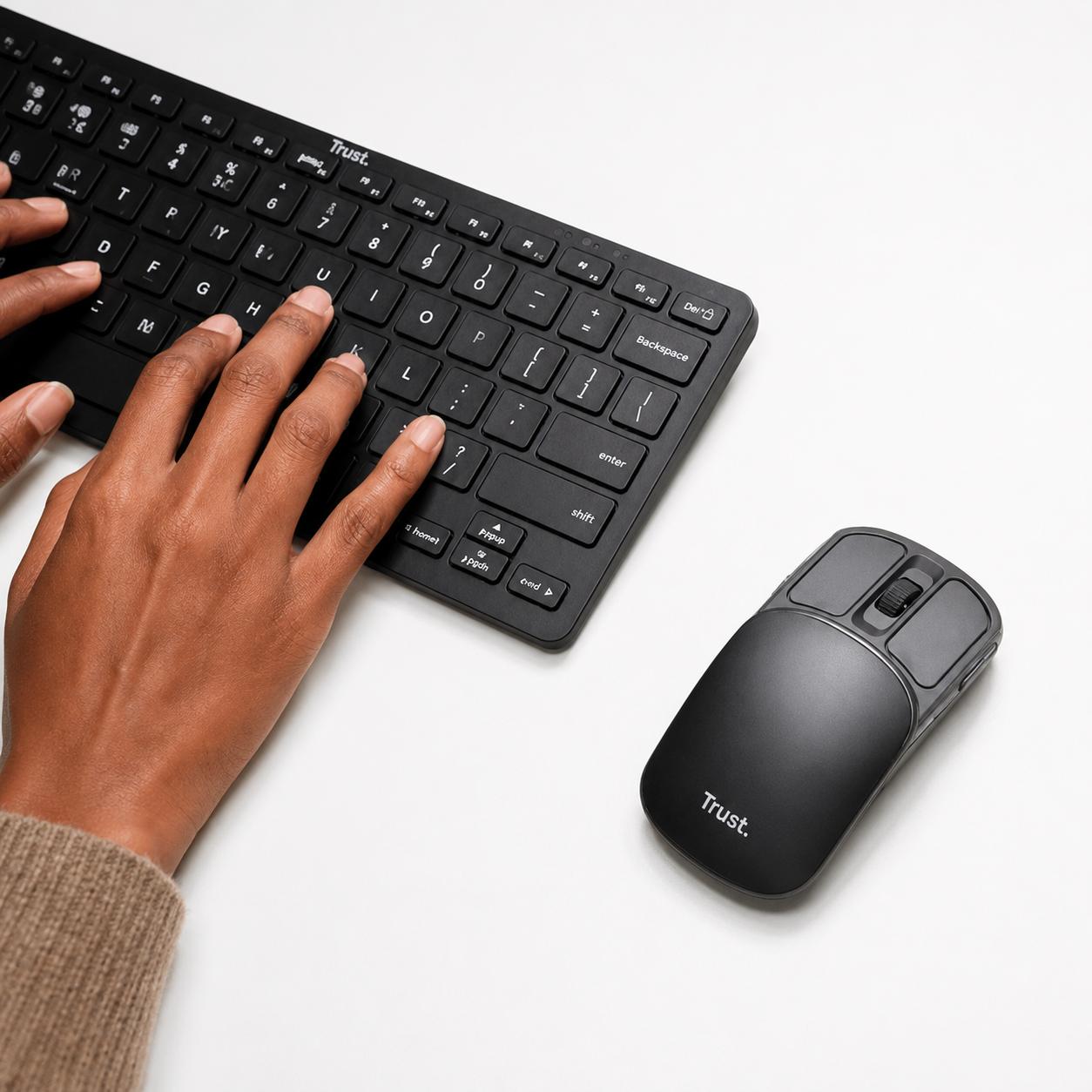 Mouse Inalámbrico Trust Zylo Plegable Ultra Compacto USB-C 2G