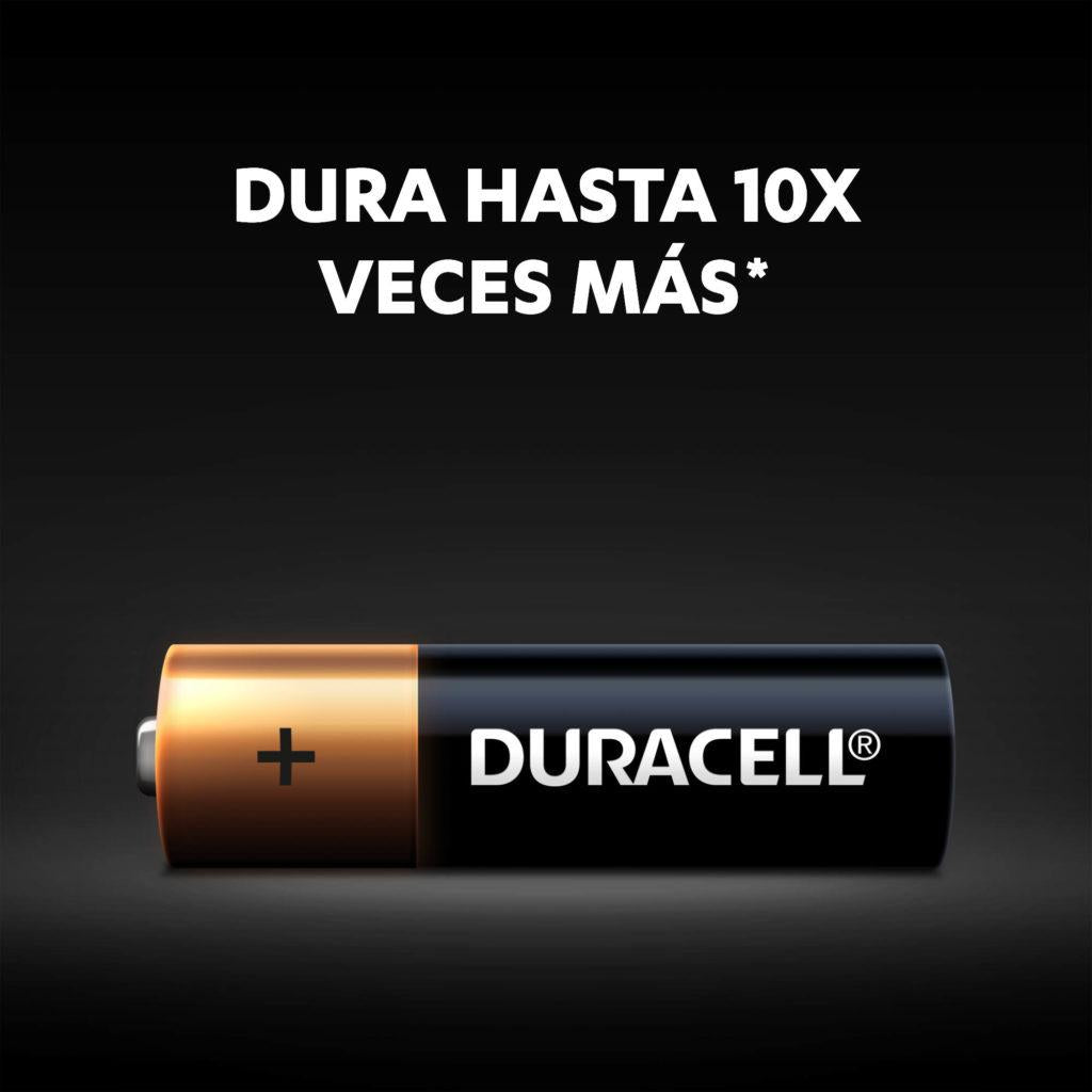 Pack de 12 Pilas Duracell AA Alcalina 1.5 V de Larga Duración