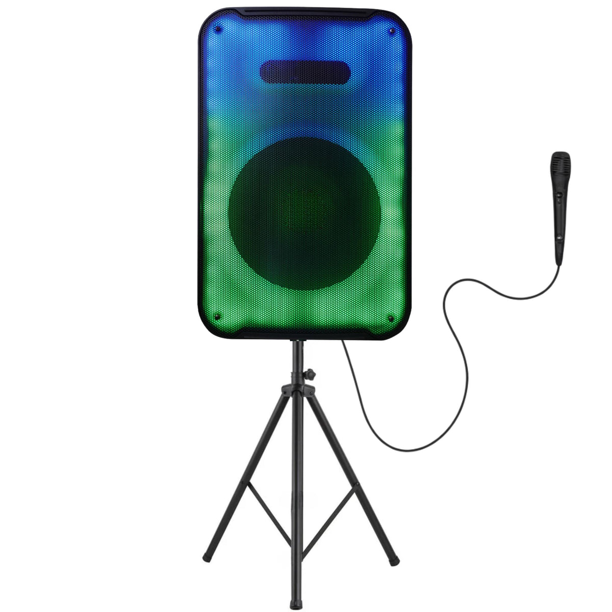 Parlante Bluetooth Flaming Ambiglow 12" RGB (Atril+ Mic) 30W