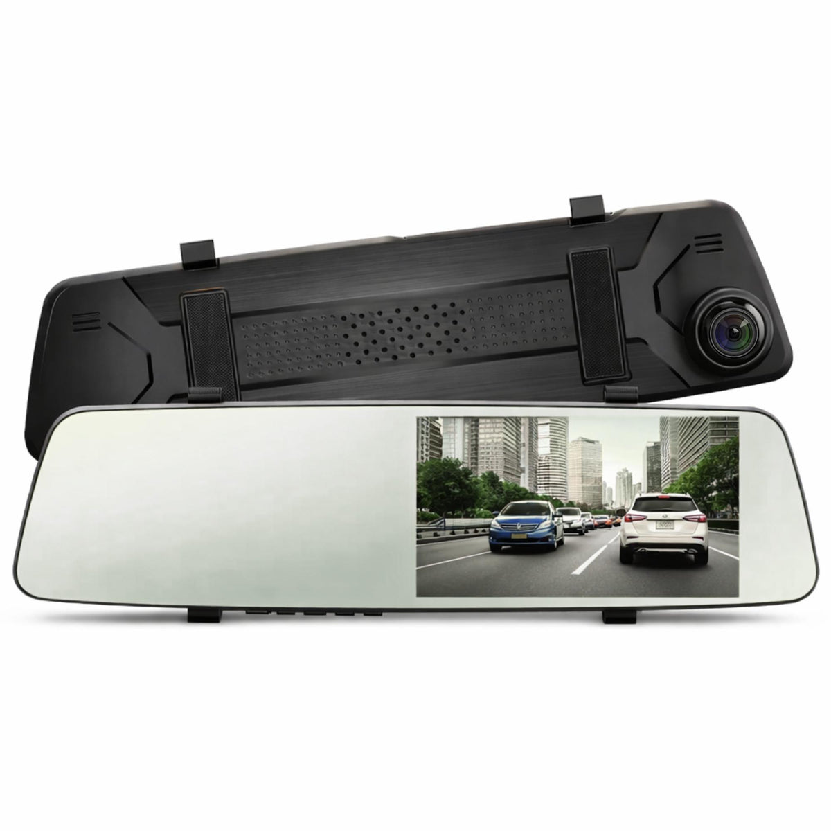 Dashcam Espejo Retrovisor Dual Cámara Frontal y Trasera FHD
