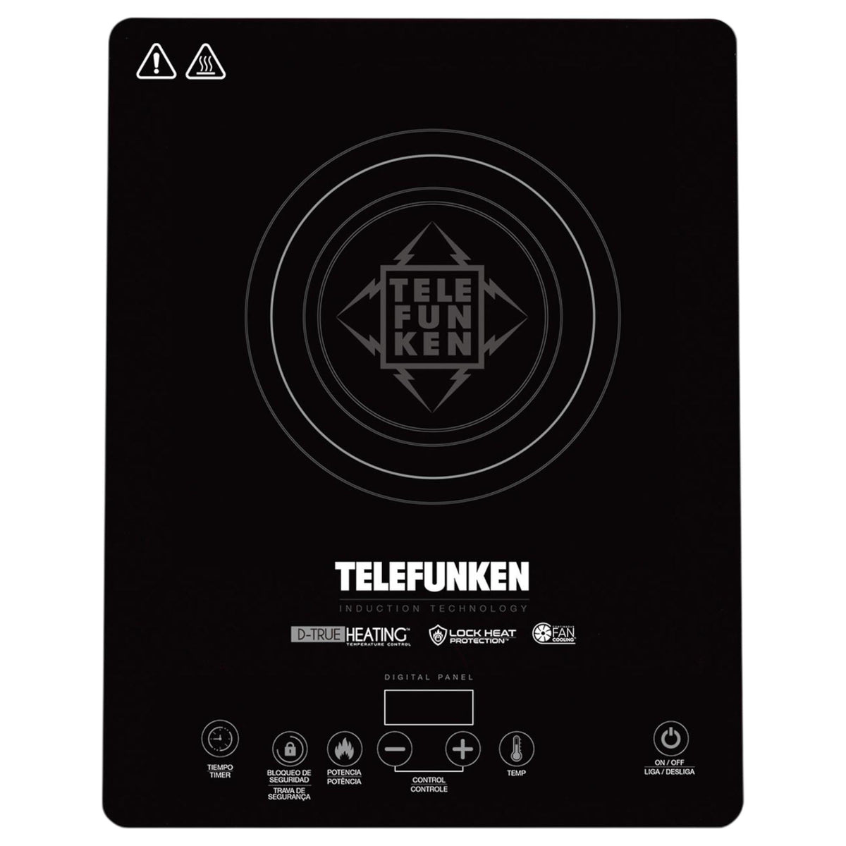 Cocina Eléctrica Encimera de Inducción Touch 2100W/ 60°/240°