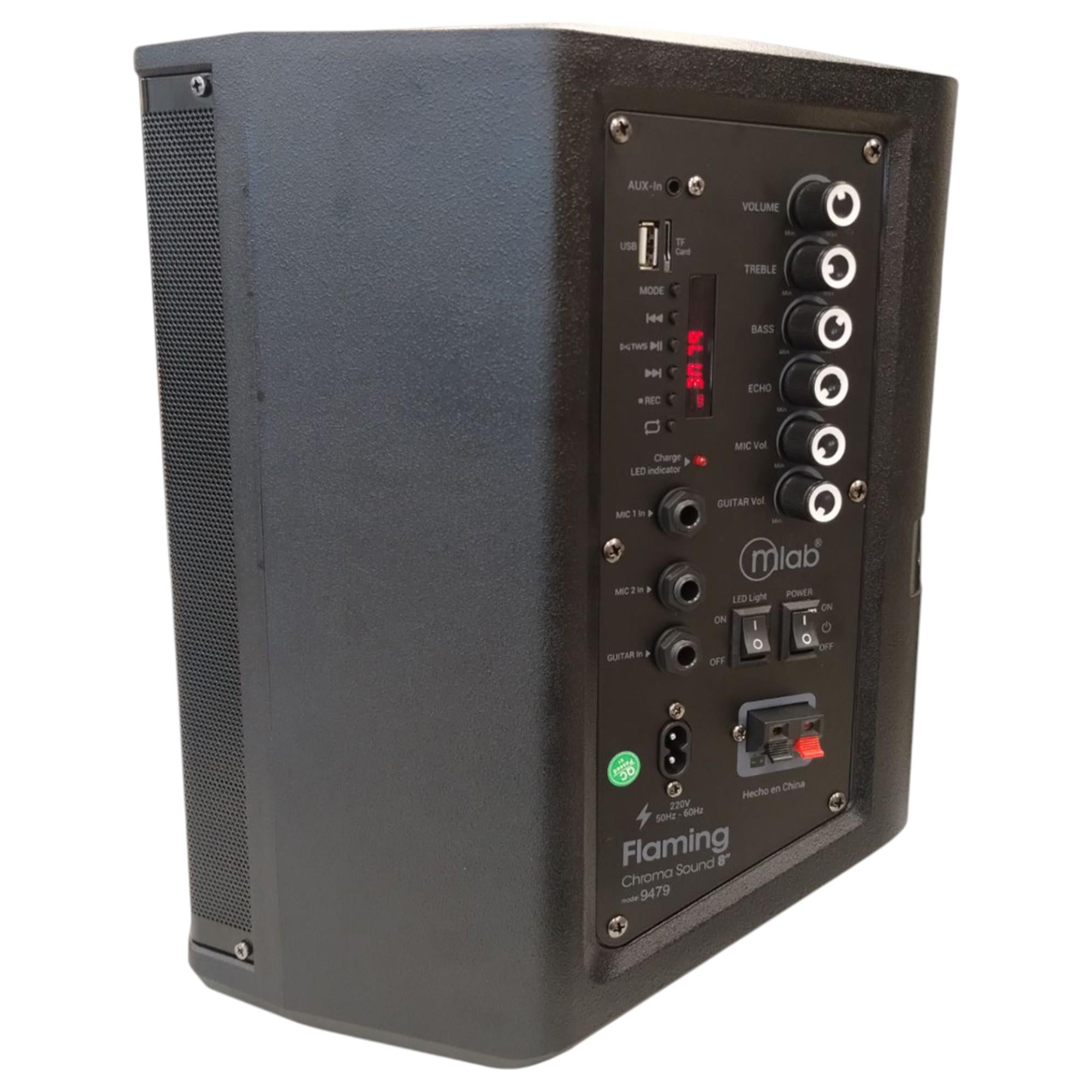 Parlante Bluetooth Flaming Chroma RGB 40W RMS c/Mic Wireless