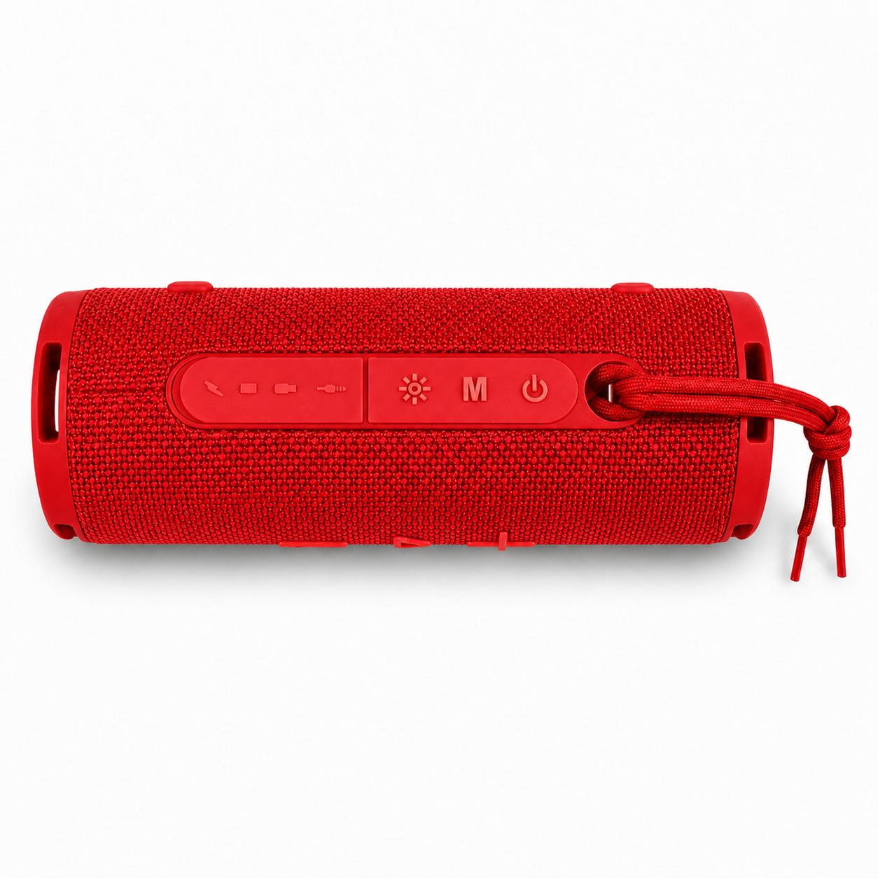 Parlante Portátil Bluetooth TWS Iluminación RGB 10W Rojo 12Hrs