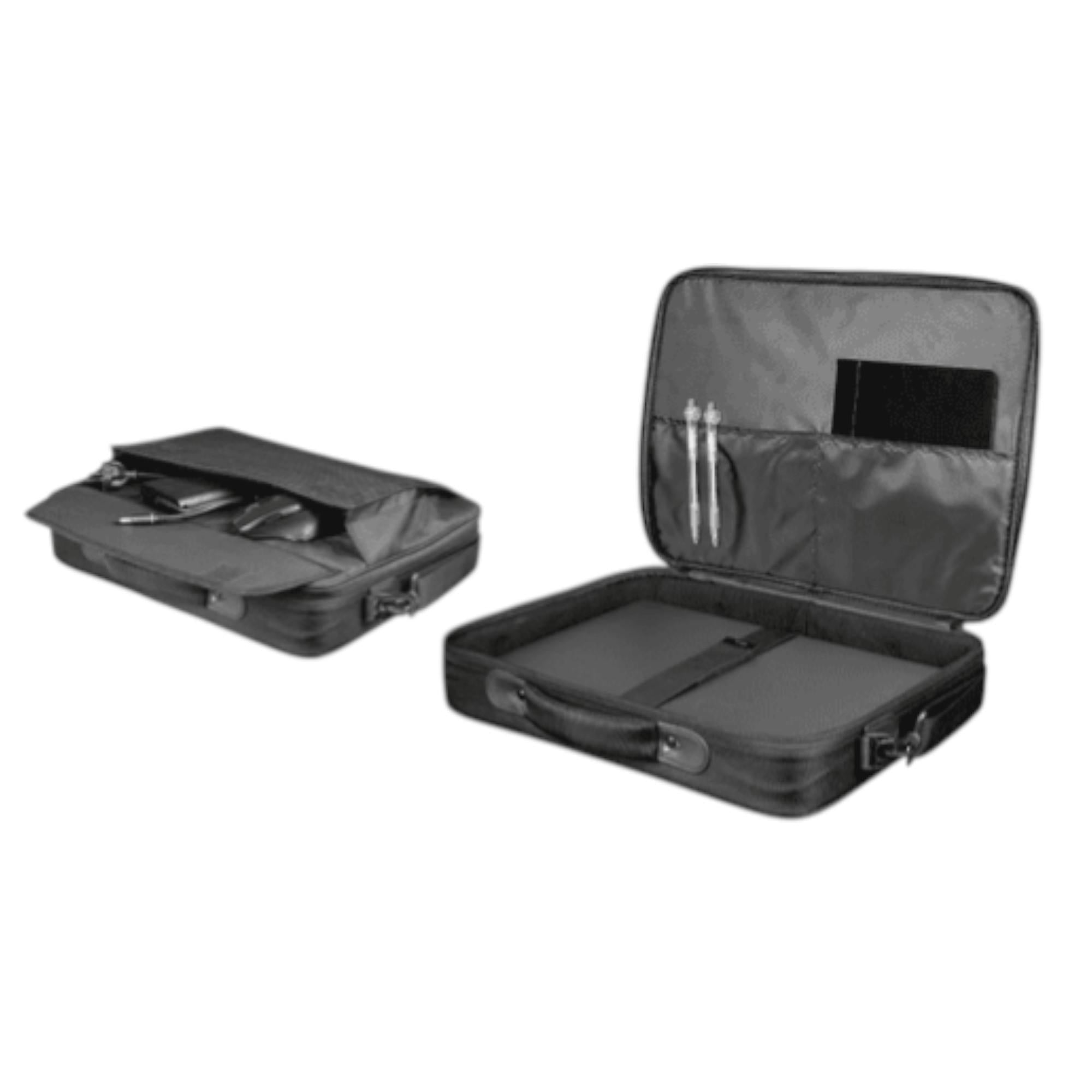 Bolso Notebook Trust Atlanta 16" con Correa Reinforced Black