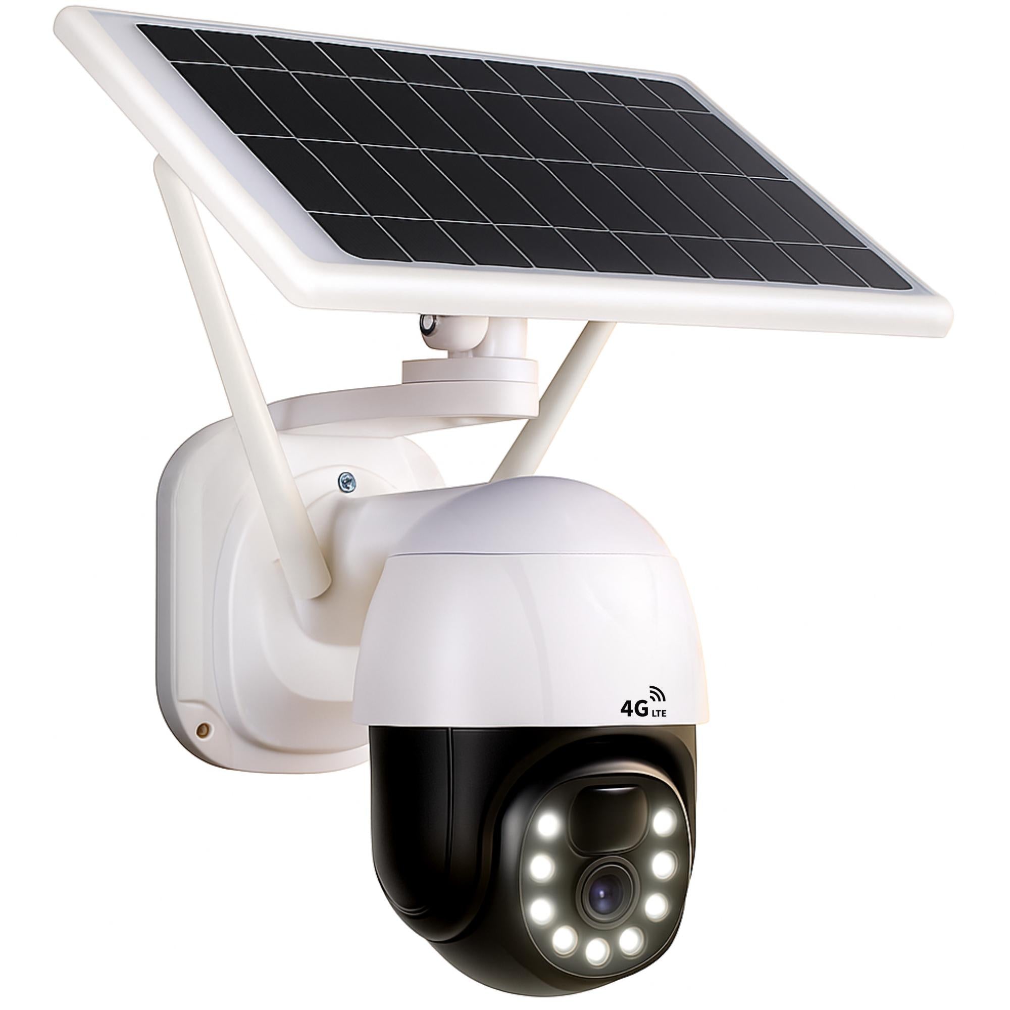 Cámara de Seguridad Solar Autónoma Robótica PTZ IP-4GLTE FHD
