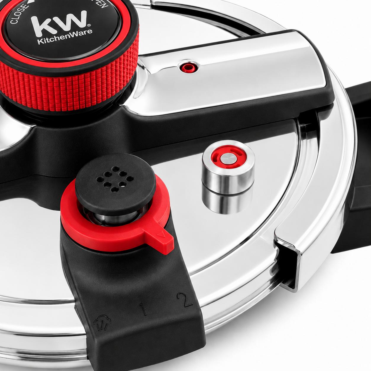 Olla a Presión KW Oxford 8LT Acero Inoxidable Triple Válvula