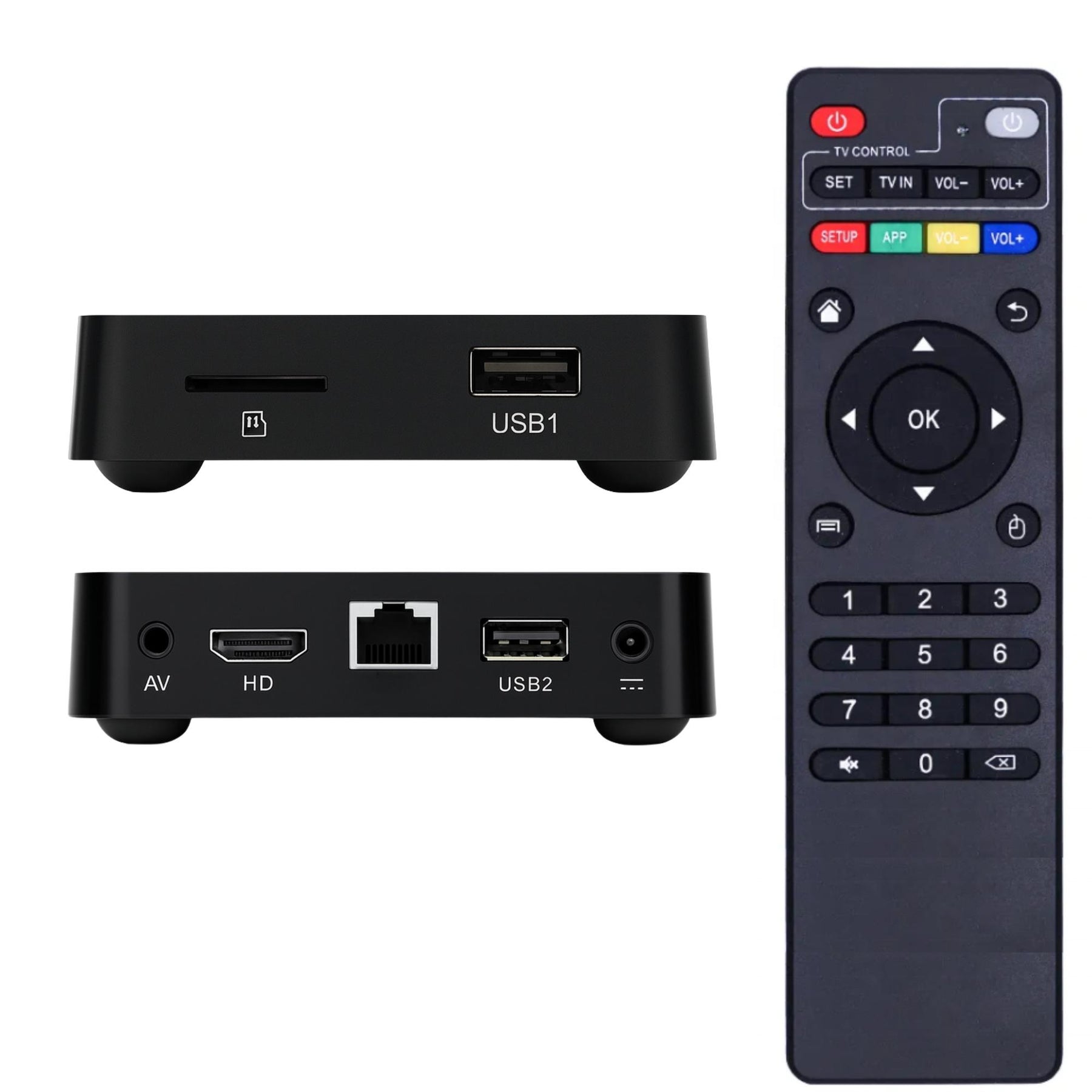 TV Box 4K Android 14 Quad-Core 8GB/128GB ChromeCast Built-in