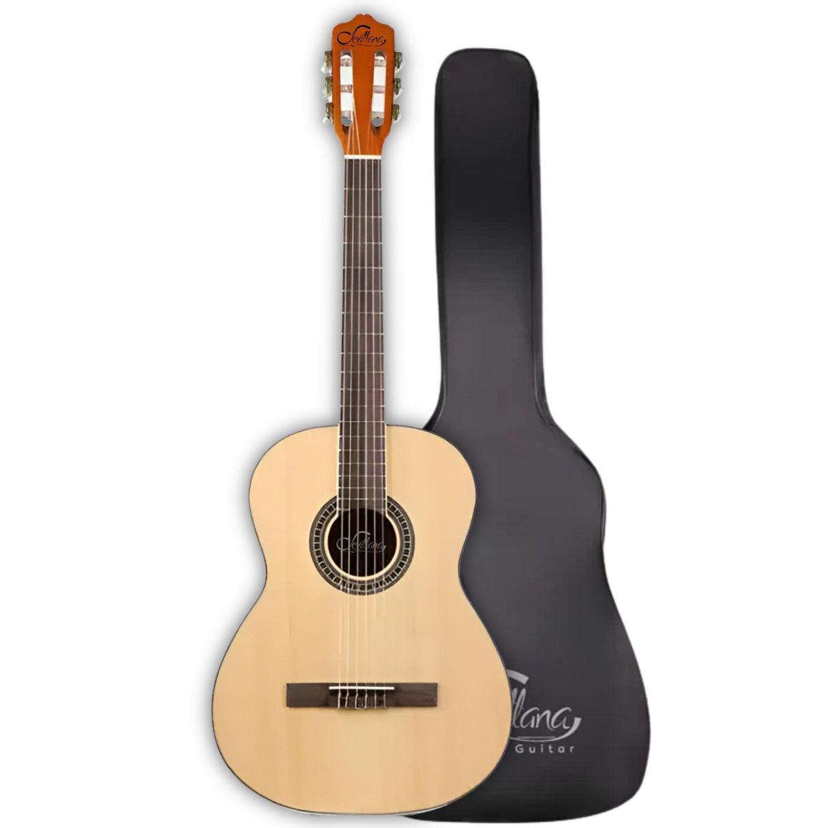 Guitarra Electroacústica 39" Natural Sevillana Ultra Delgada