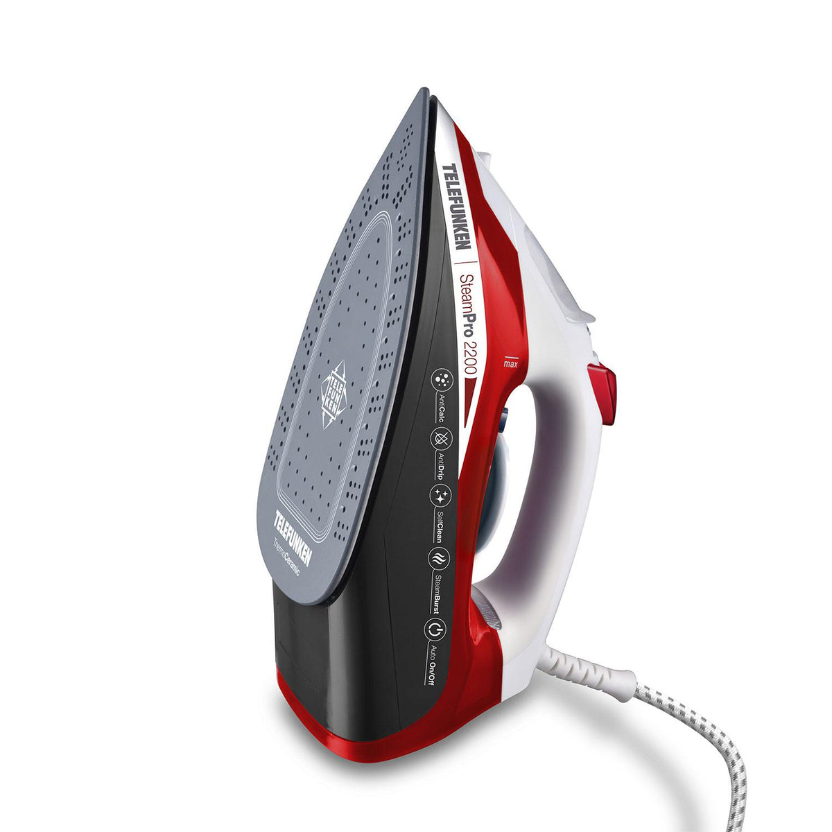 Plancha a Vapor Ceramic Steam Pro 2200 Antiadherente 2350W