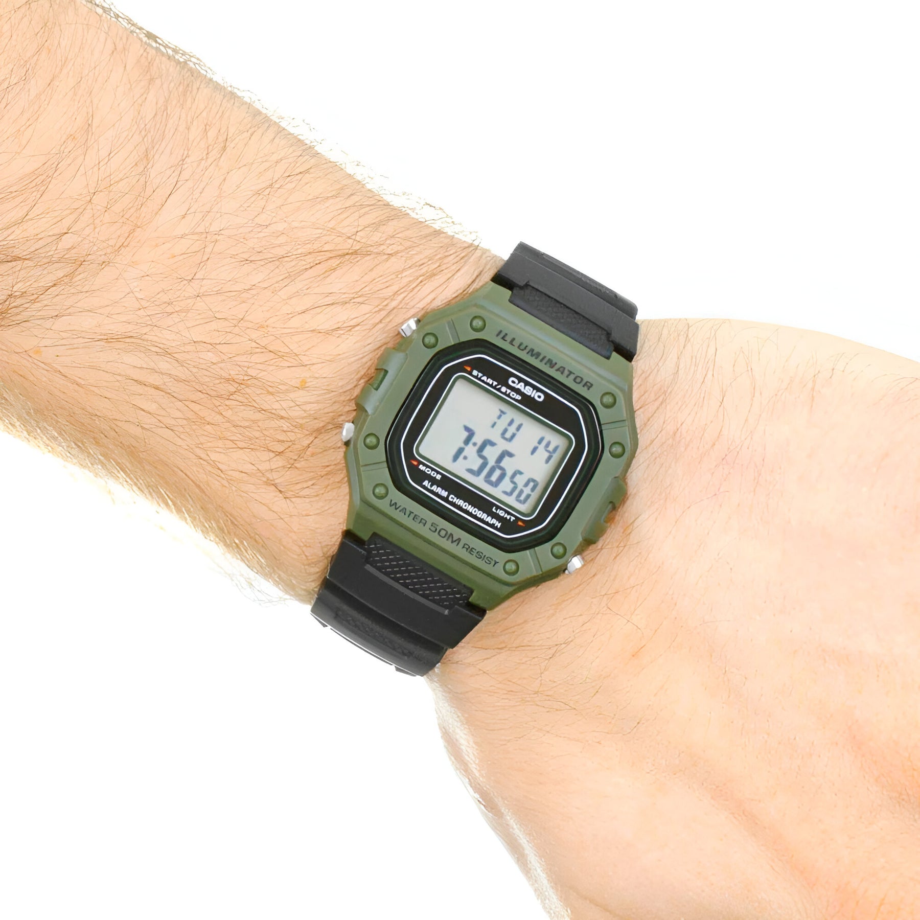 Reloj Hombre Casio W-218H-3Avdf Green Edition
