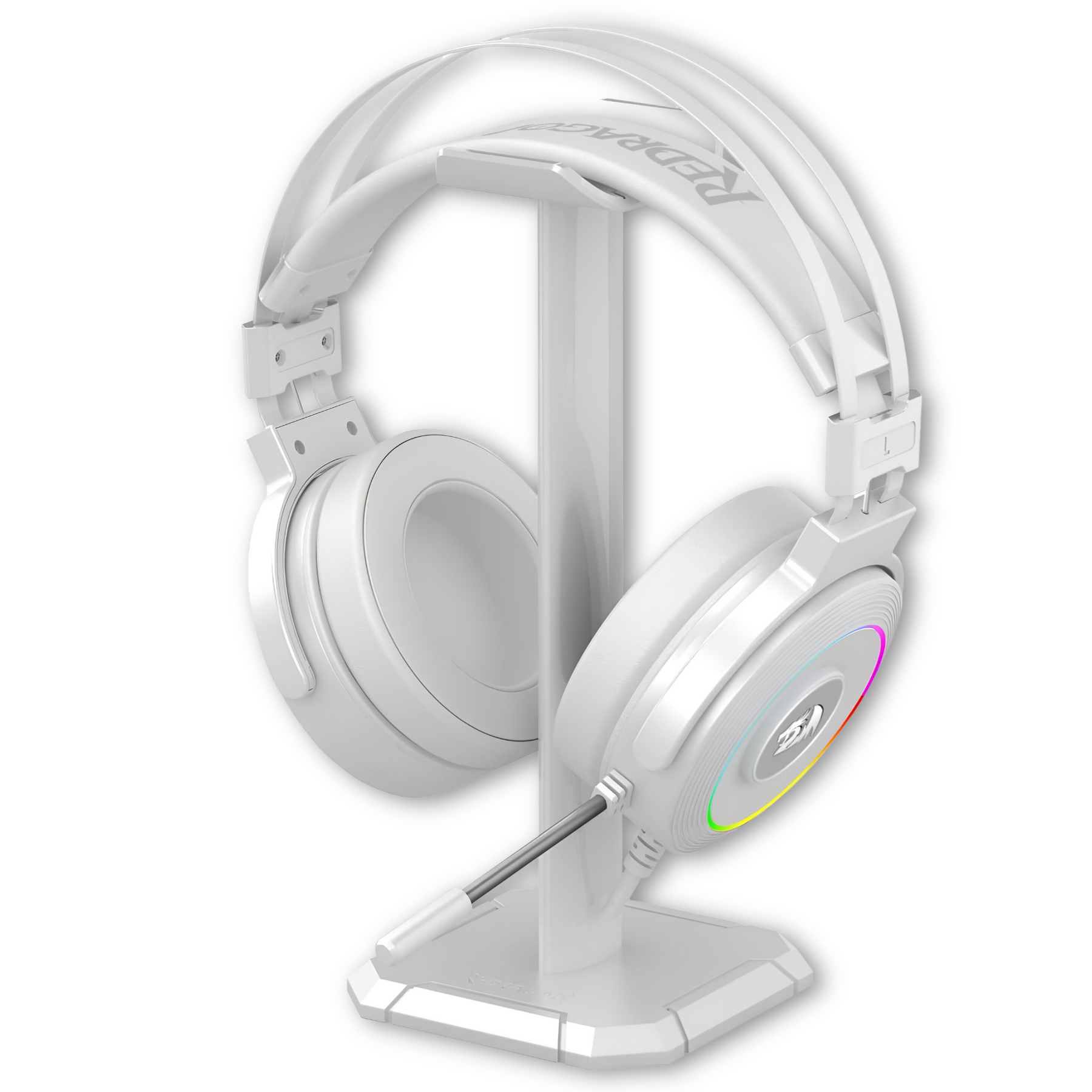 Audifonos USB Redragon Lamia White Audio 7.1 Con Soporte