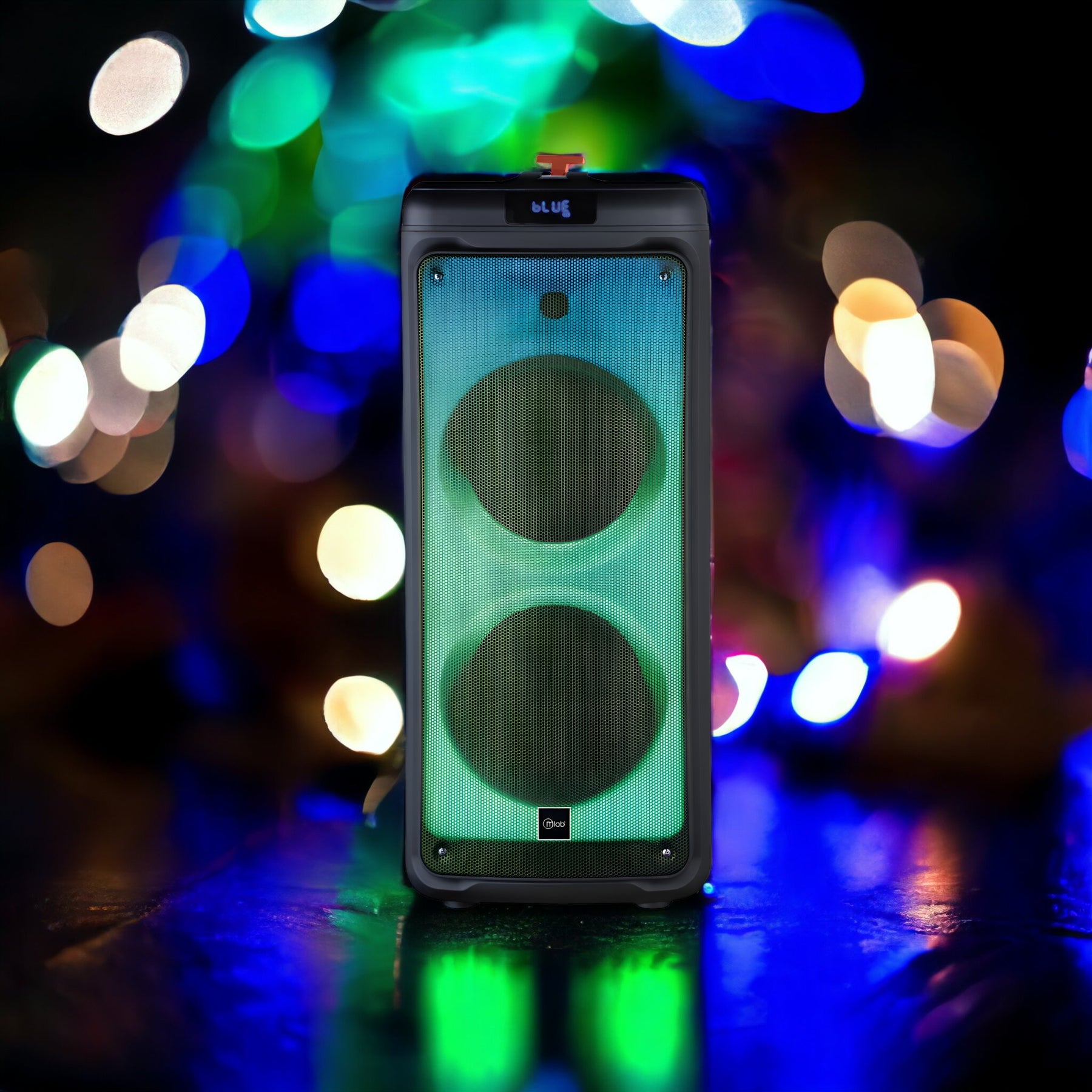 Parlante Portátil Karaoke RGB + MIC MicroLab 9105 8000W PMPO